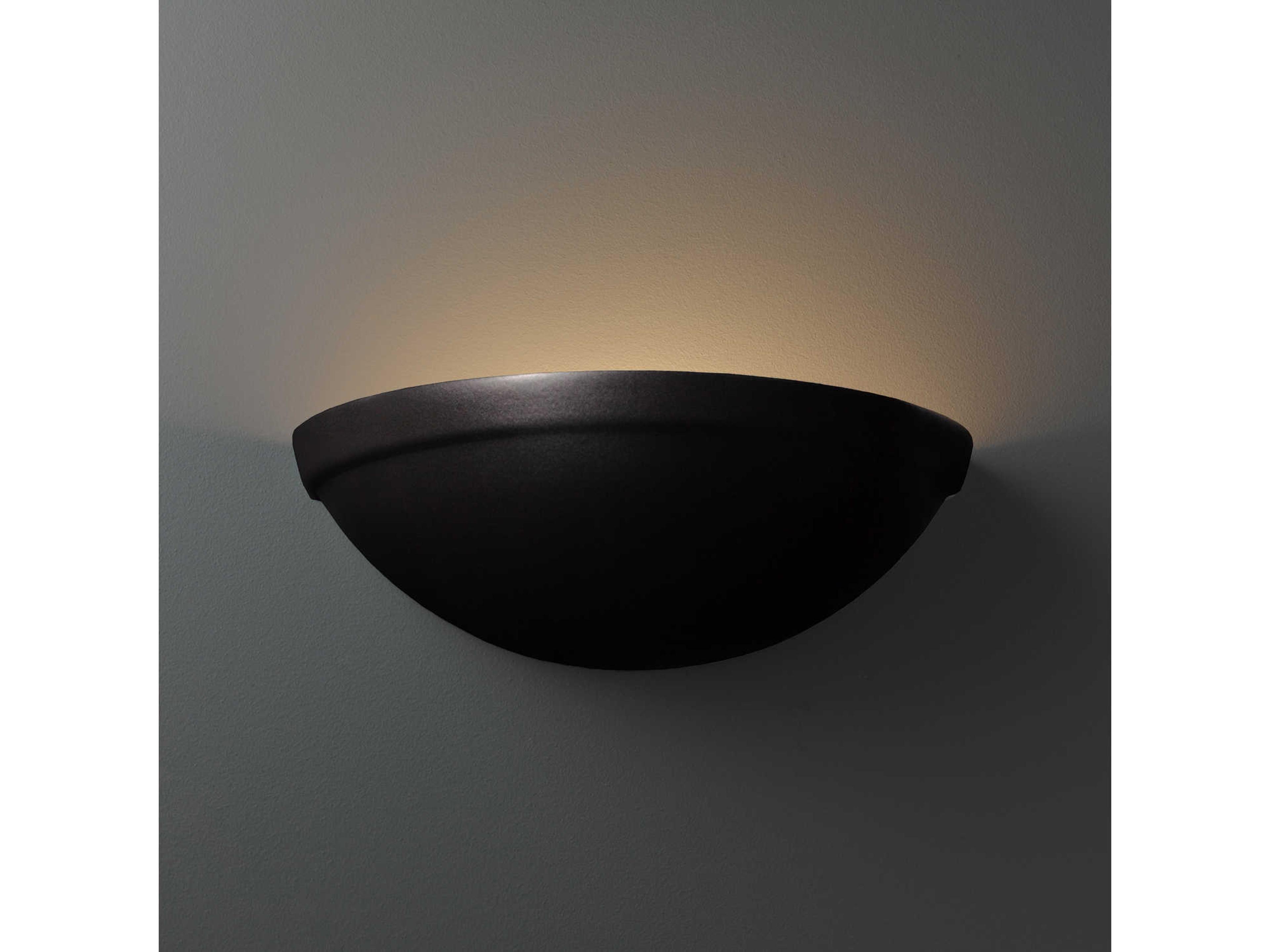 Justice Design Group Ambiance 1-Light White Wall Sconce