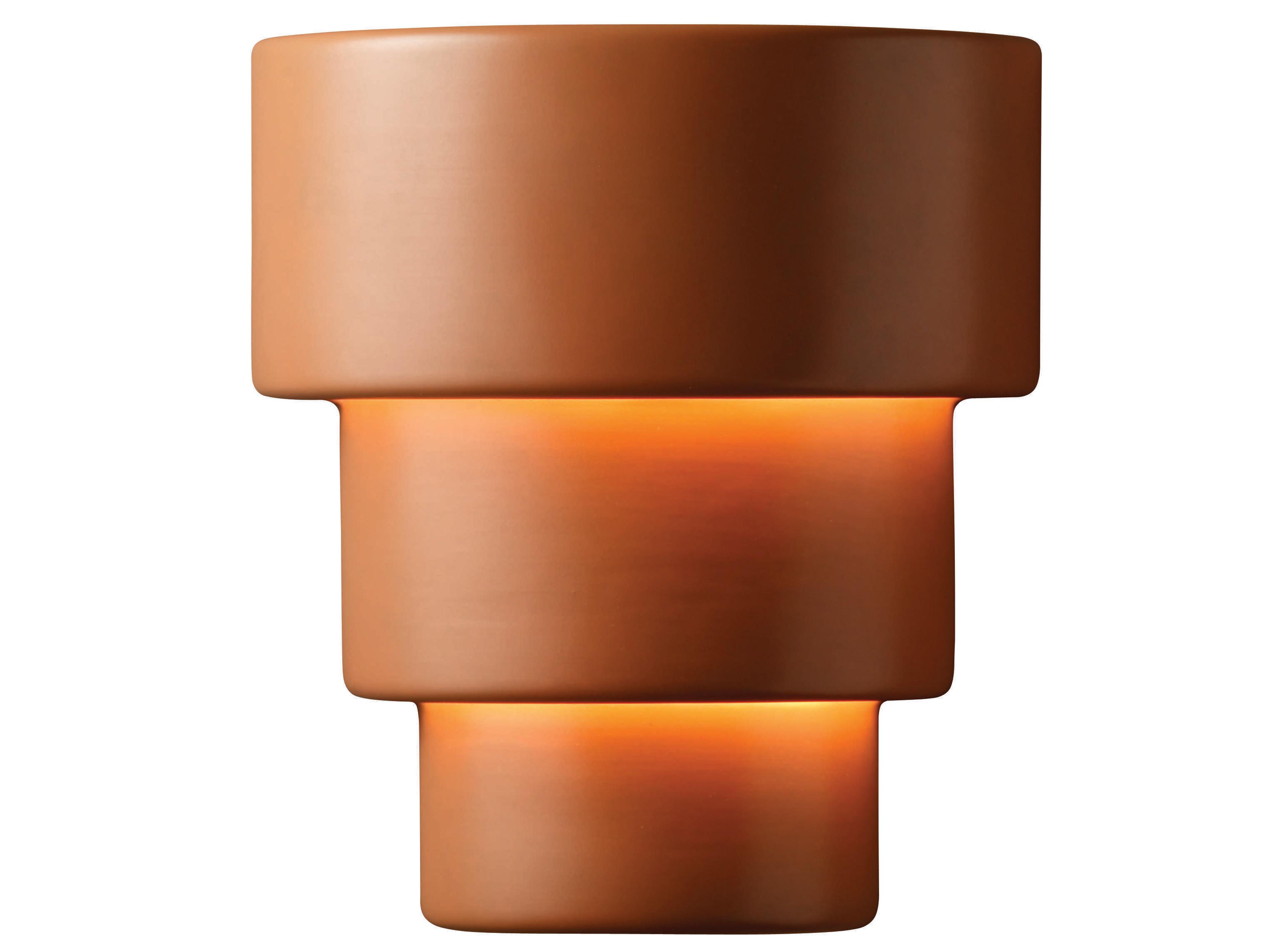 Justice Design Group Ambiance 2-Light White Wall Sconce