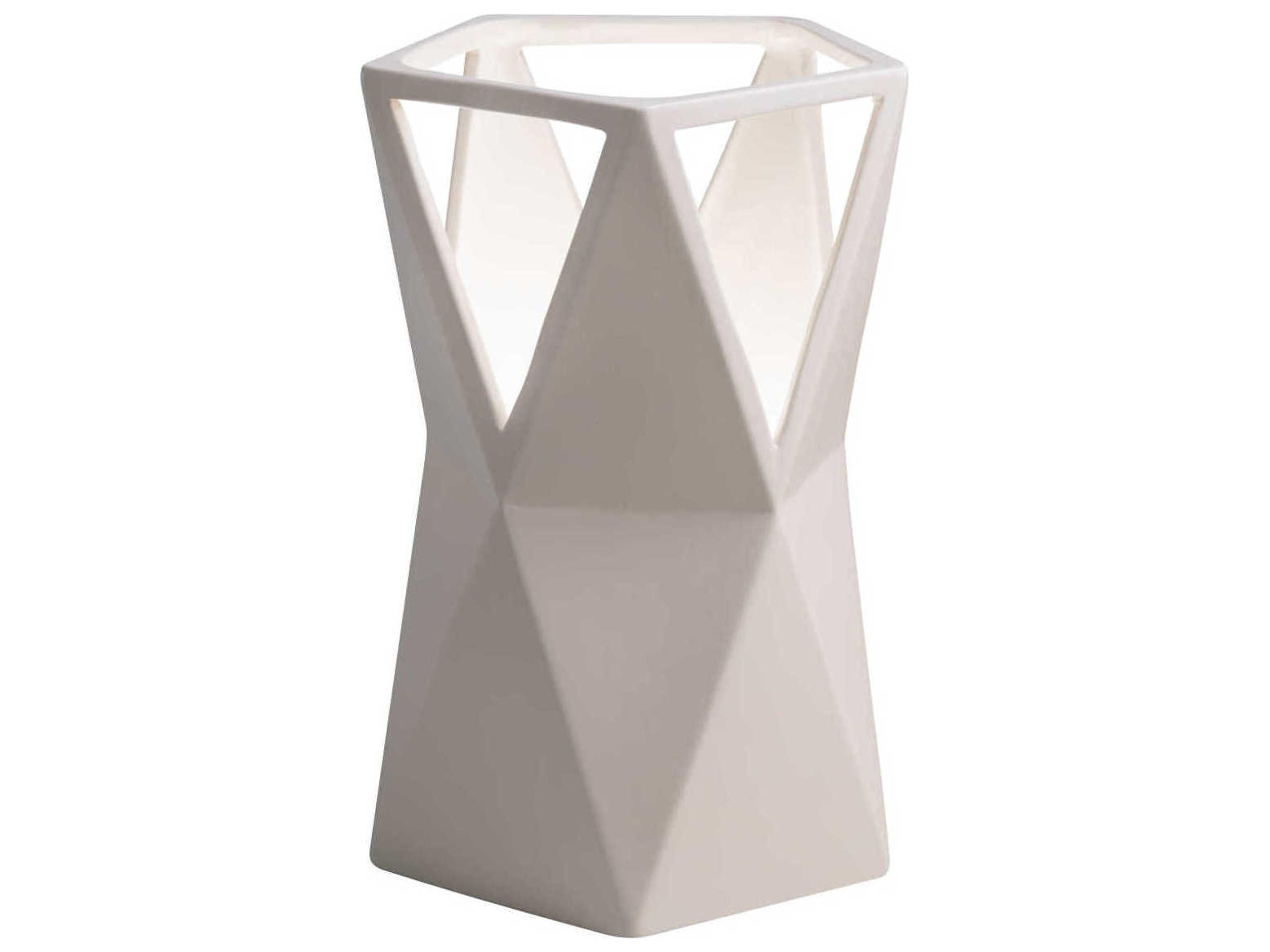 Justice Design Group Portable Totem White Table Lamp