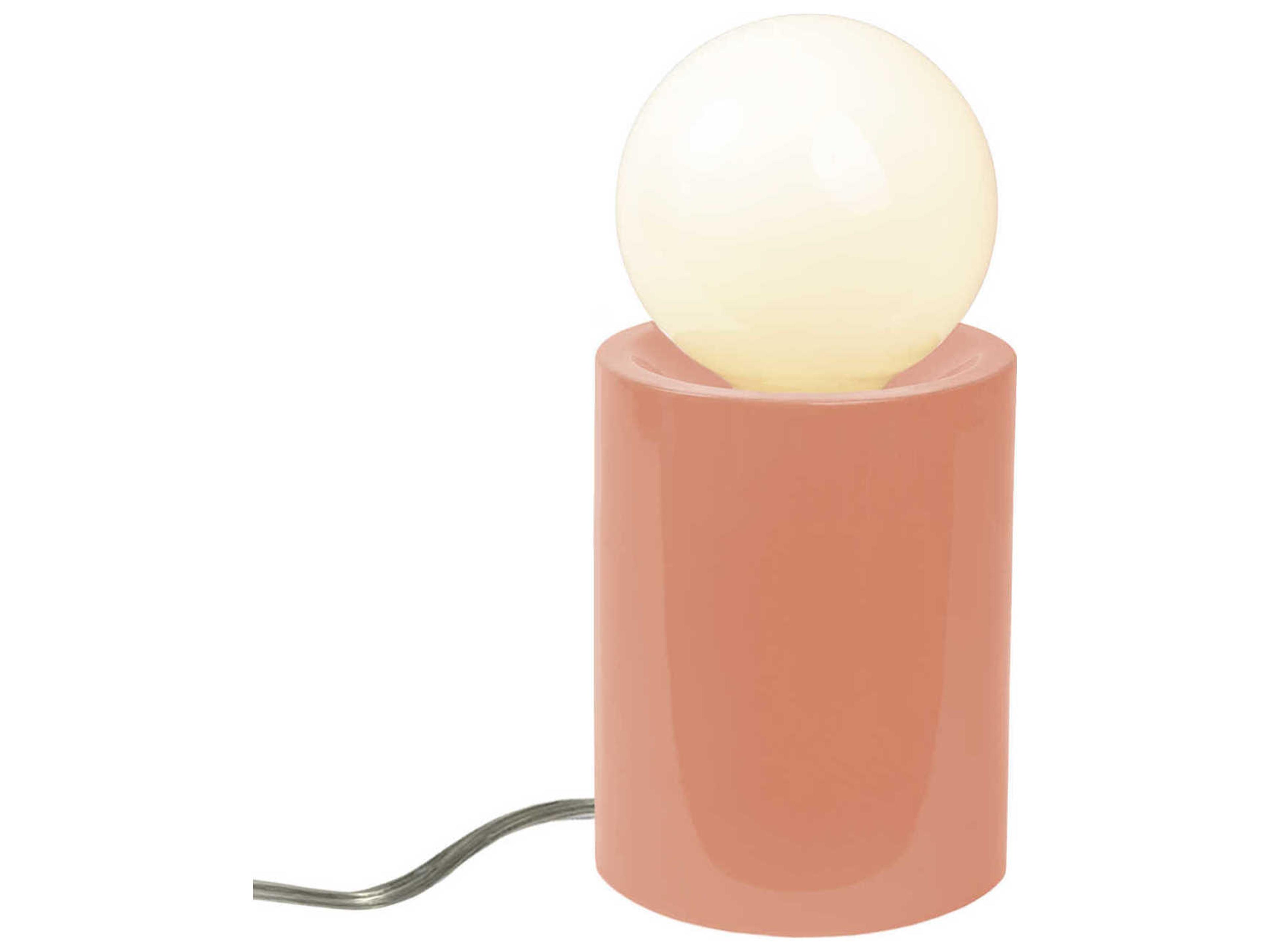 Justice Design Group Portable Pillar Gray Table Lamp