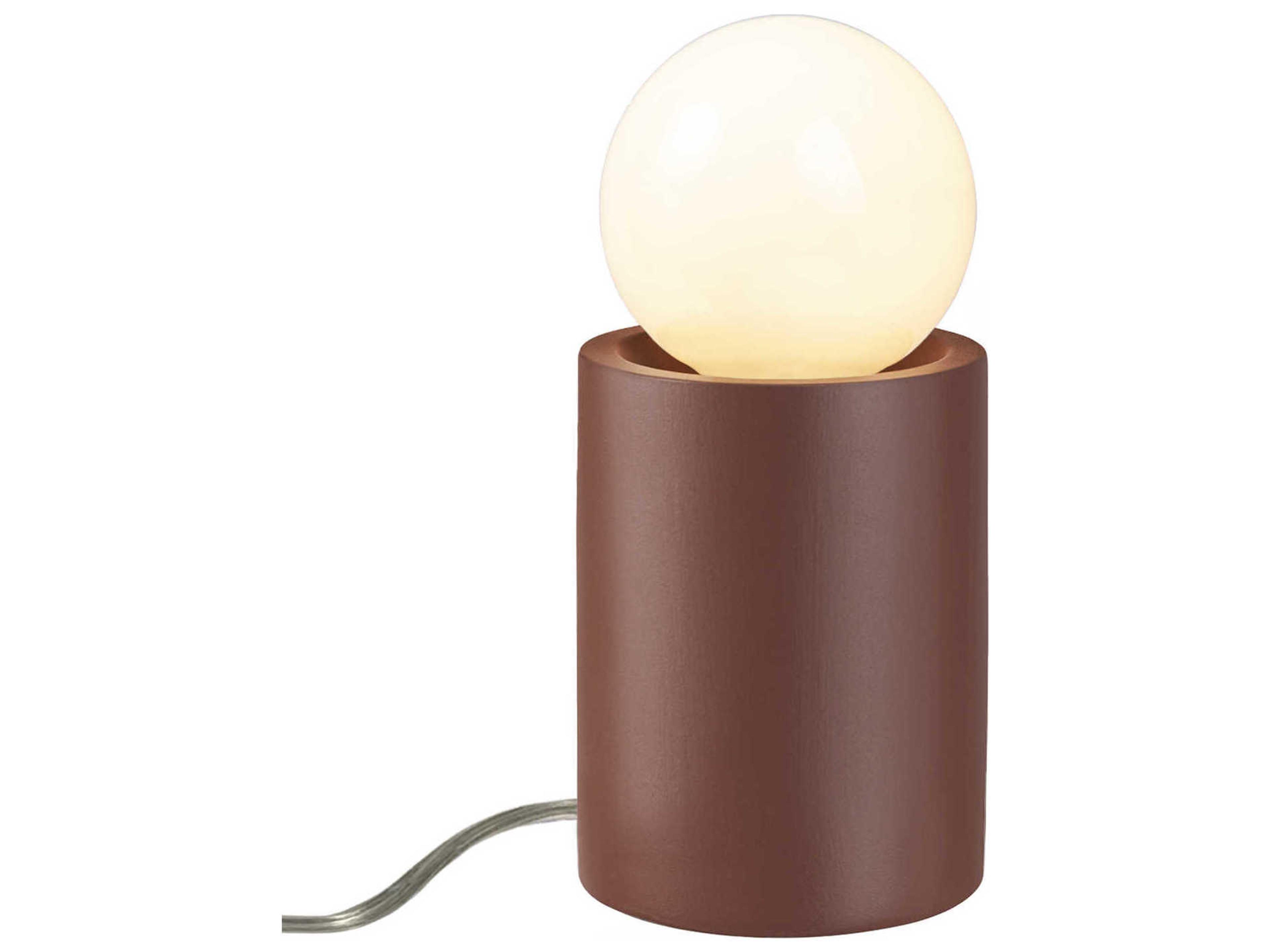 Justice Design Group Portable Pillar Gray Table Lamp