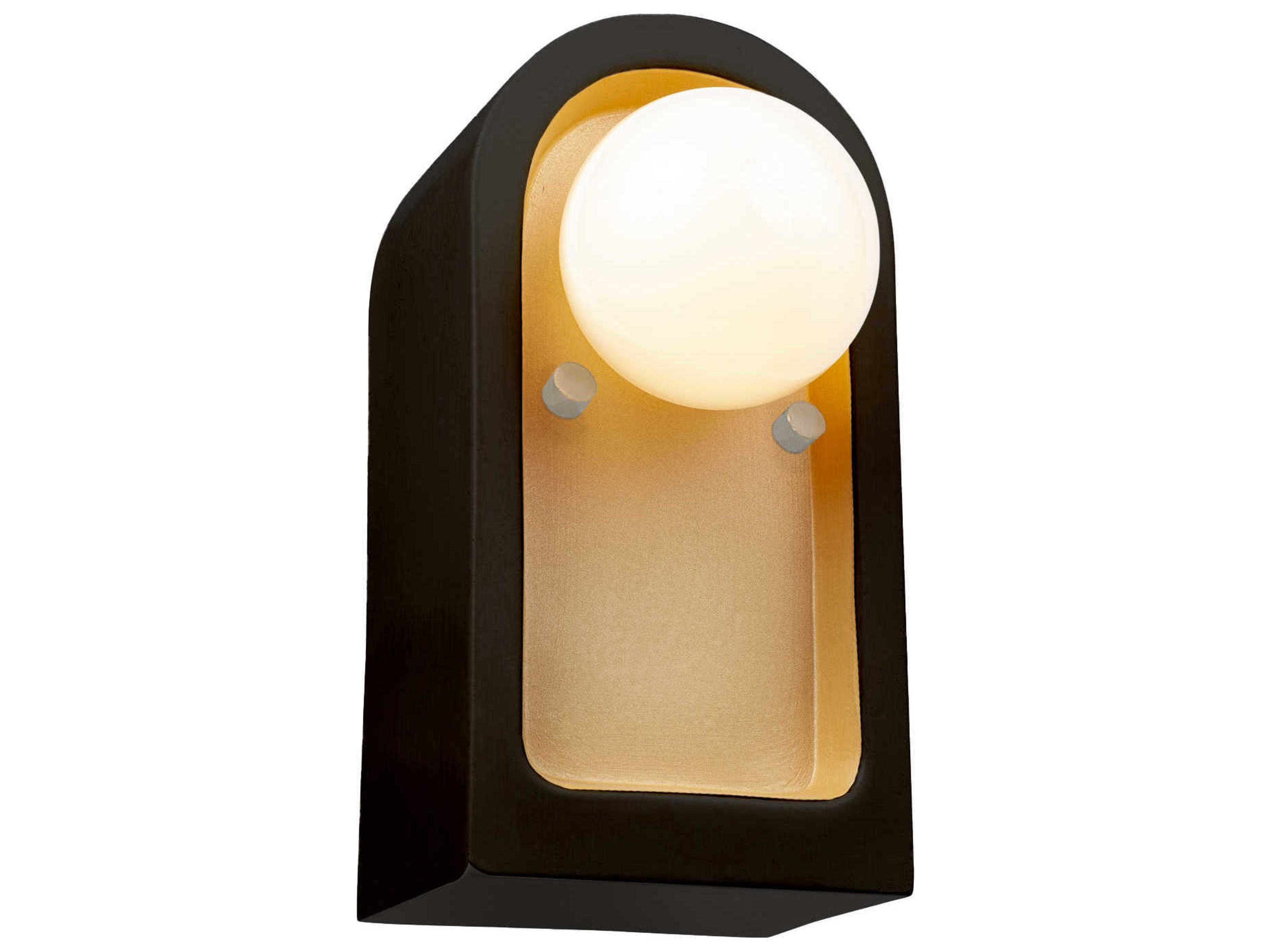 Justice Design Group Ambiance 1-Light White Wall Sconce