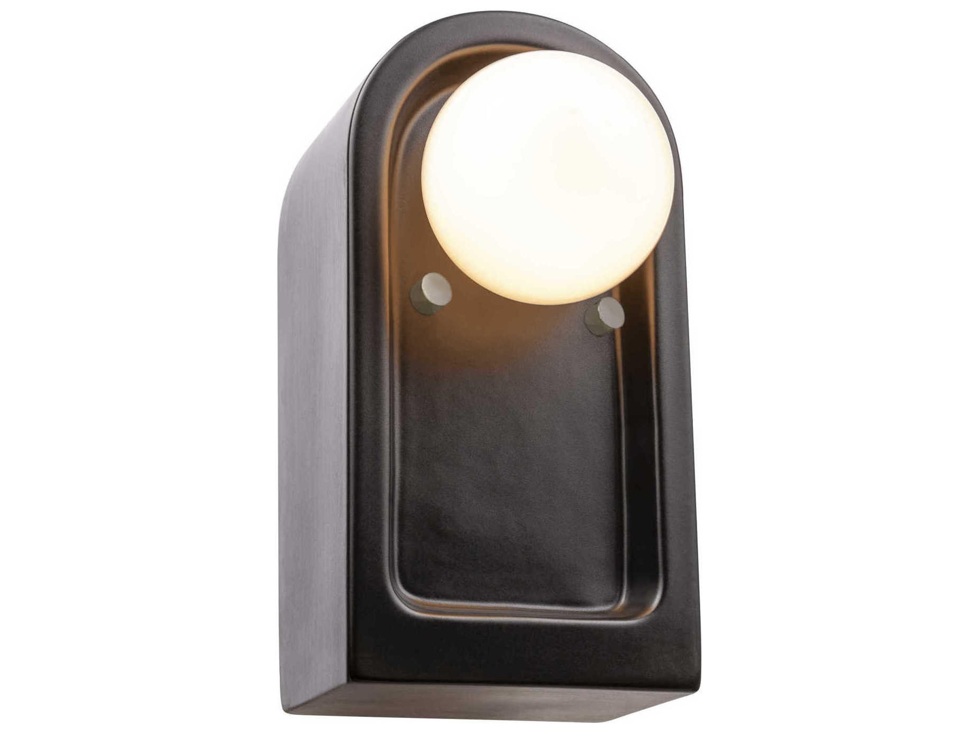Justice Design Group Ambiance 1-Light White Wall Sconce