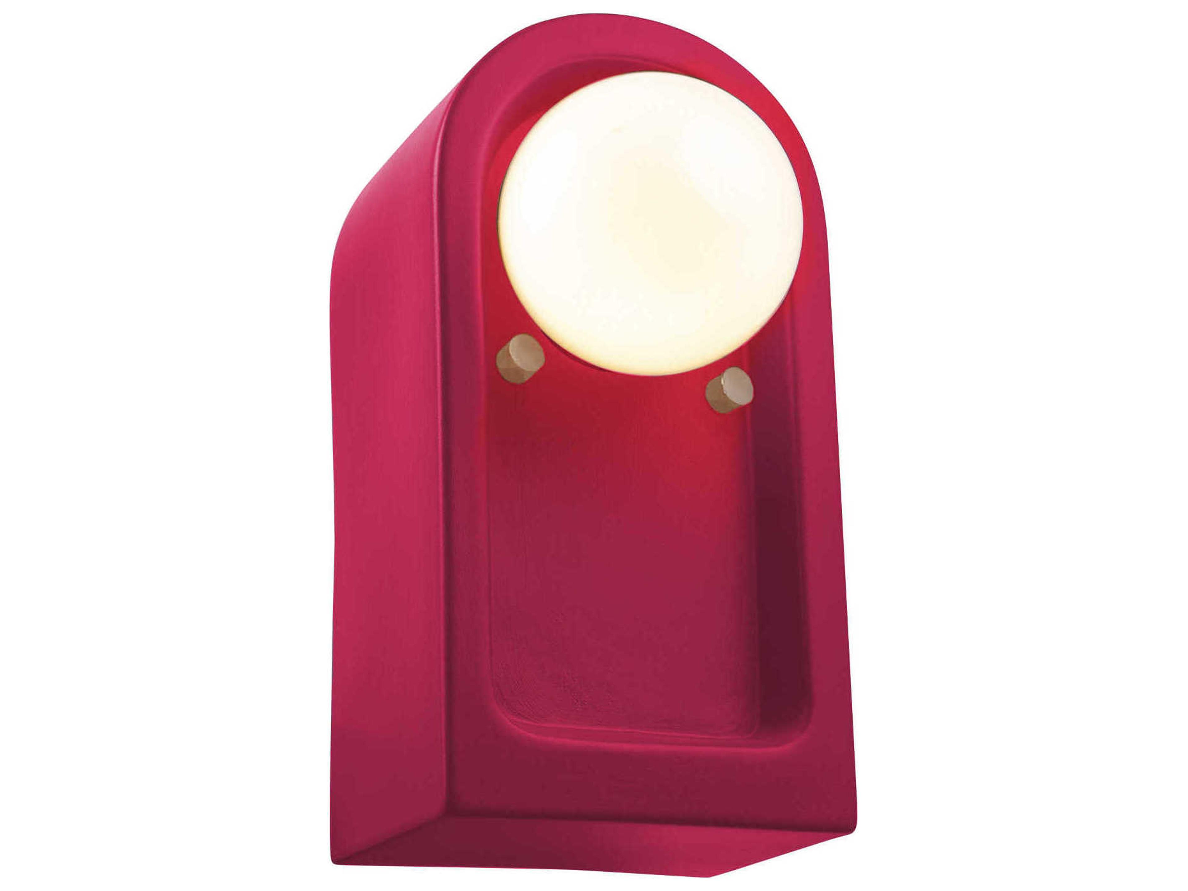 Justice Design Group Ambiance 1-Light White Wall Sconce