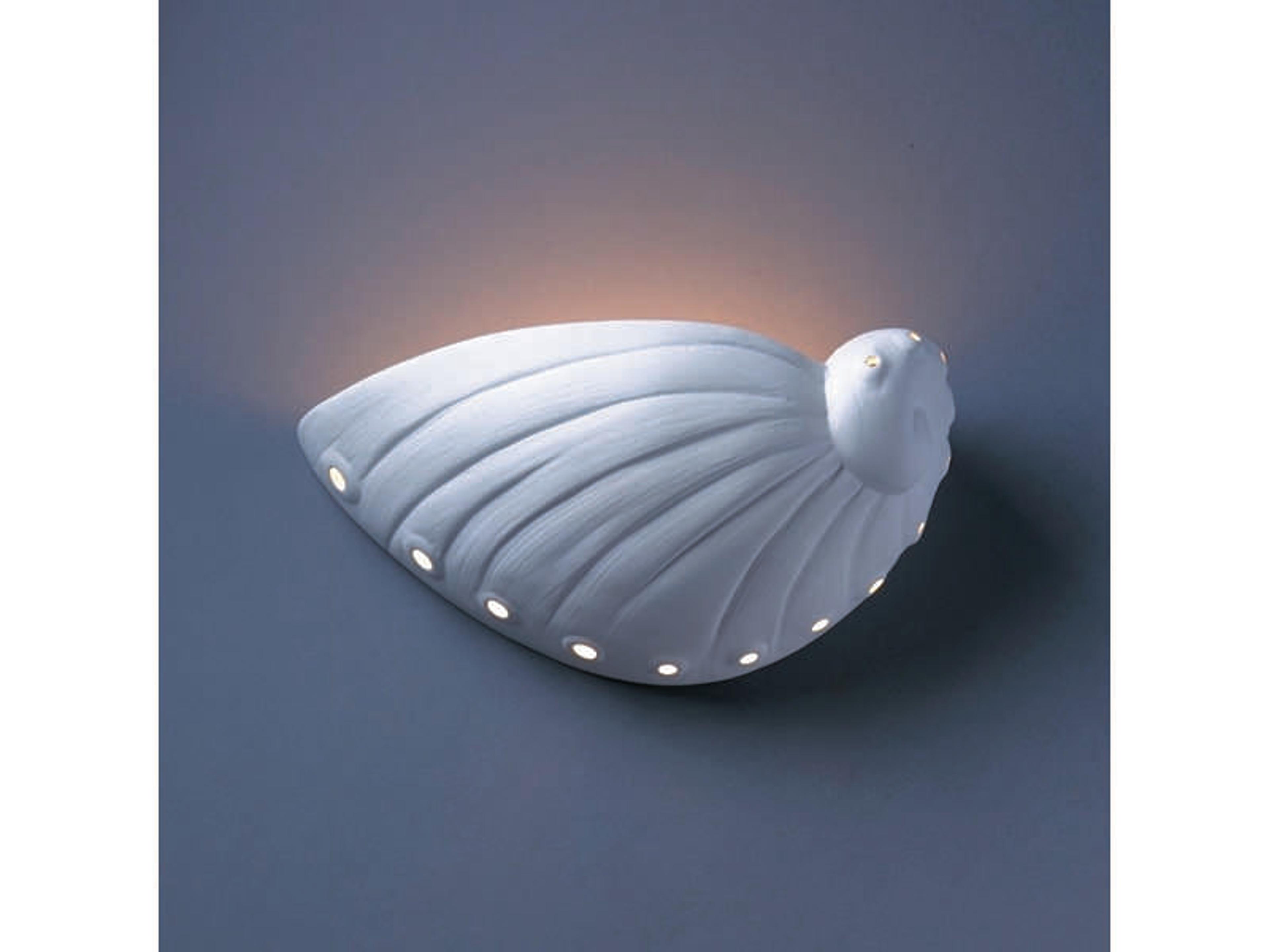 Justice Design Group Ambiance 1-Light White Wall Sconce