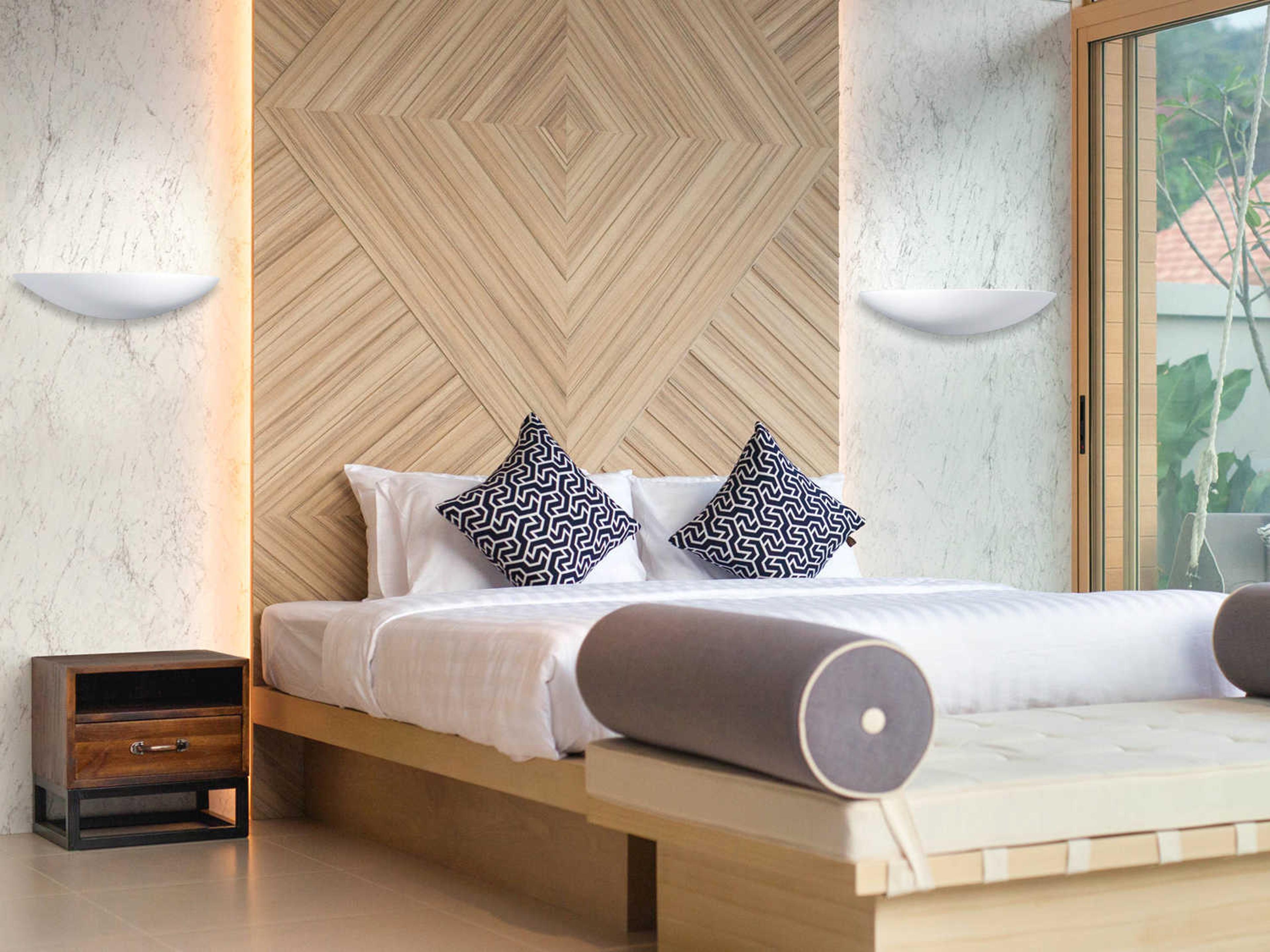 Justice Design Group Ambiance 2-Light White Wall Sconce