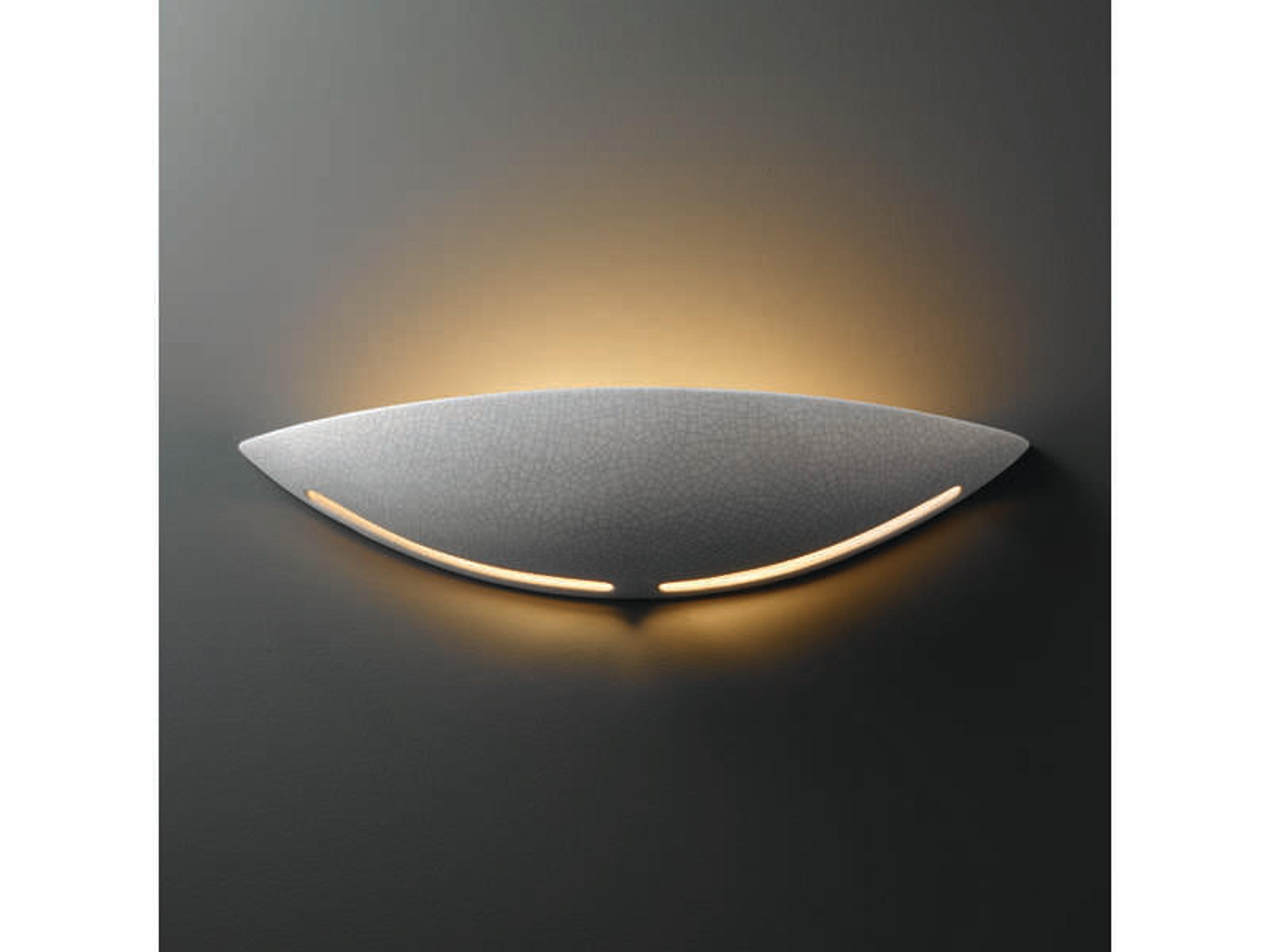 Justice Design Group Ambiance 2-Light White Wall Sconce