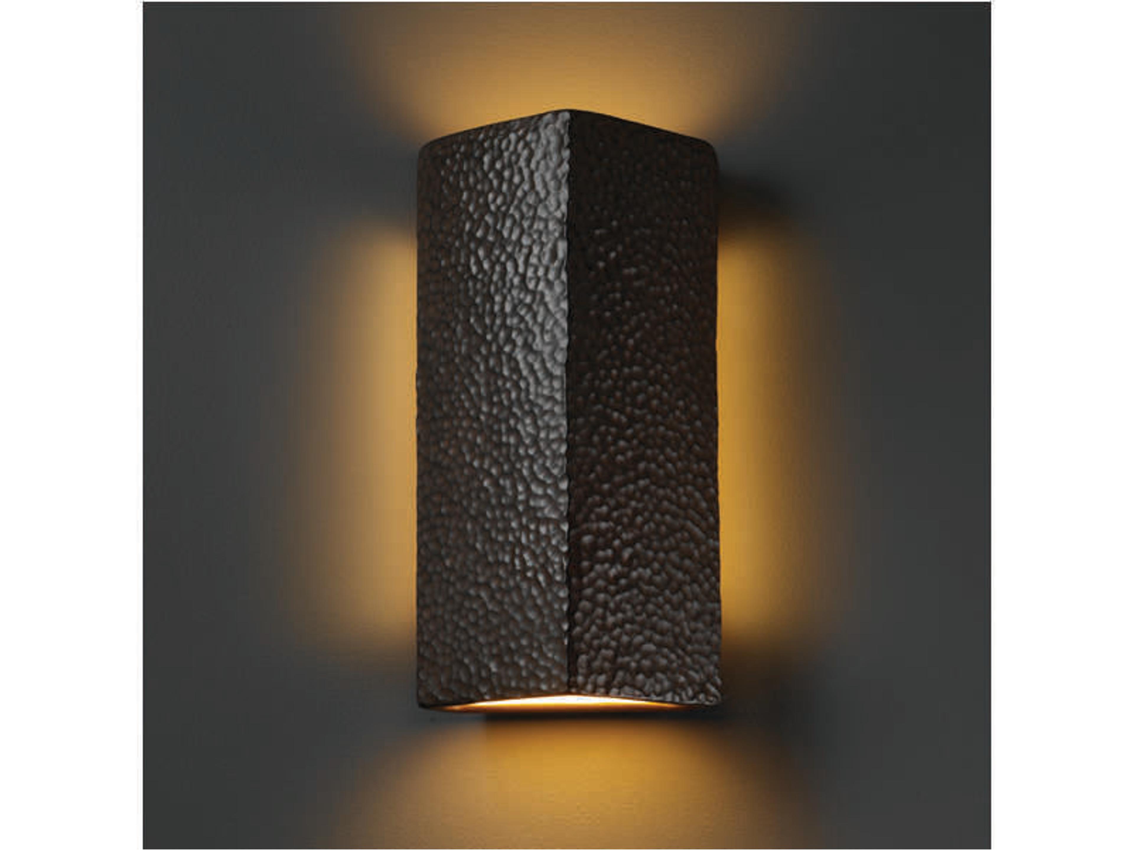 Justice Design Group Ambiance 2-Light White Wall Sconce