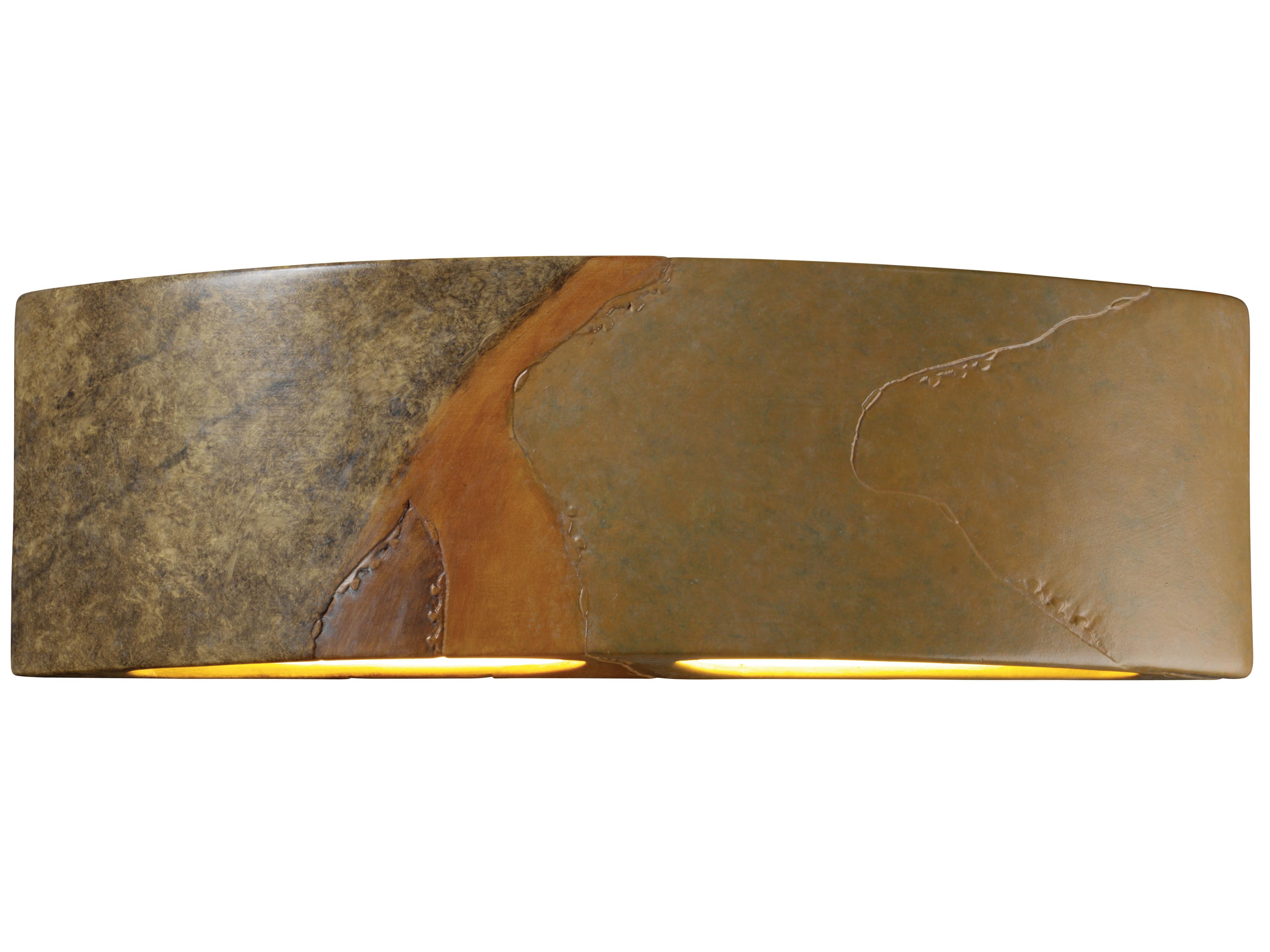 Justice Design Group Ambiance 2-Light White Wall Sconce