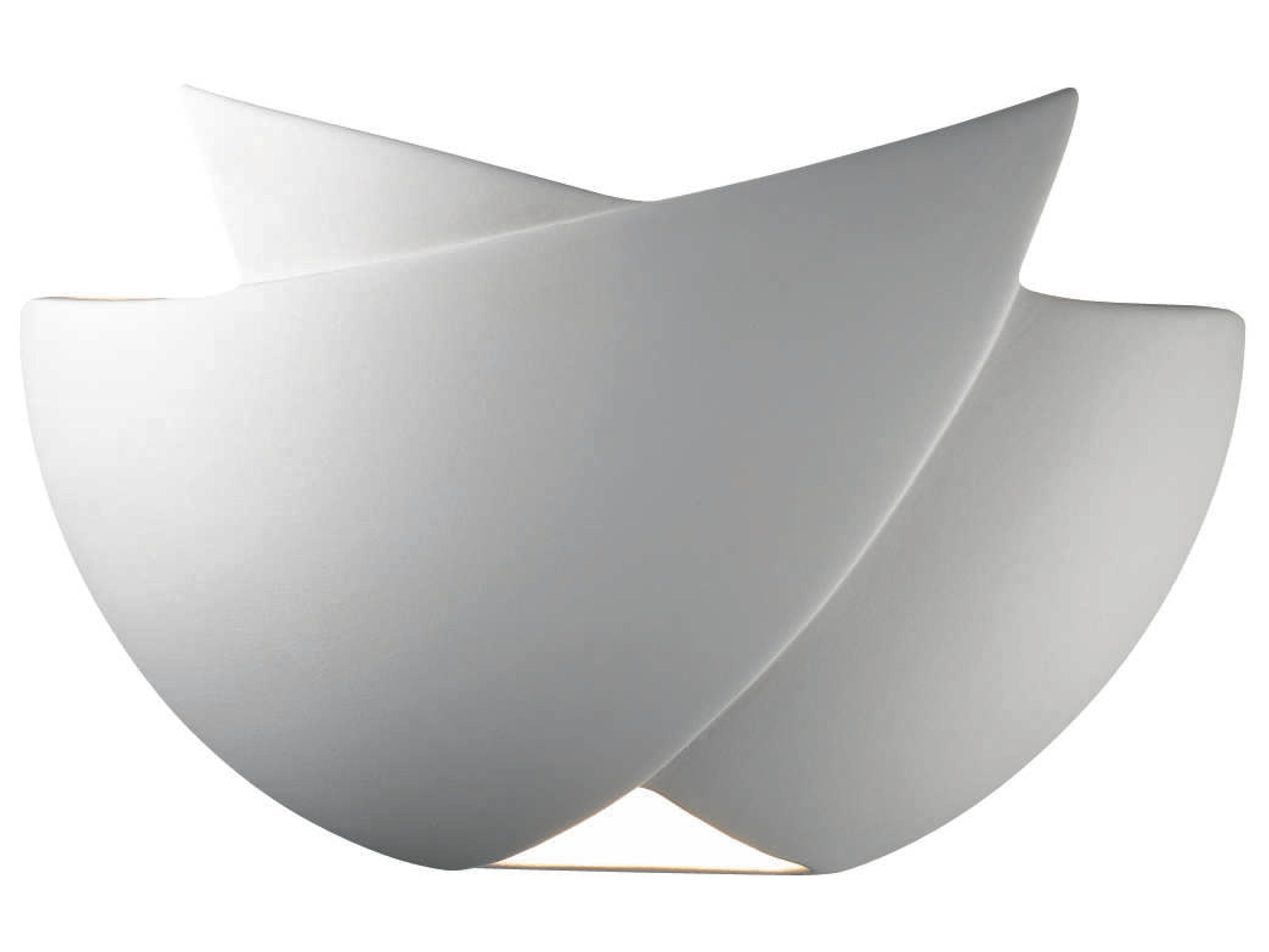 Ambiance 1-Light White Wall Sconce