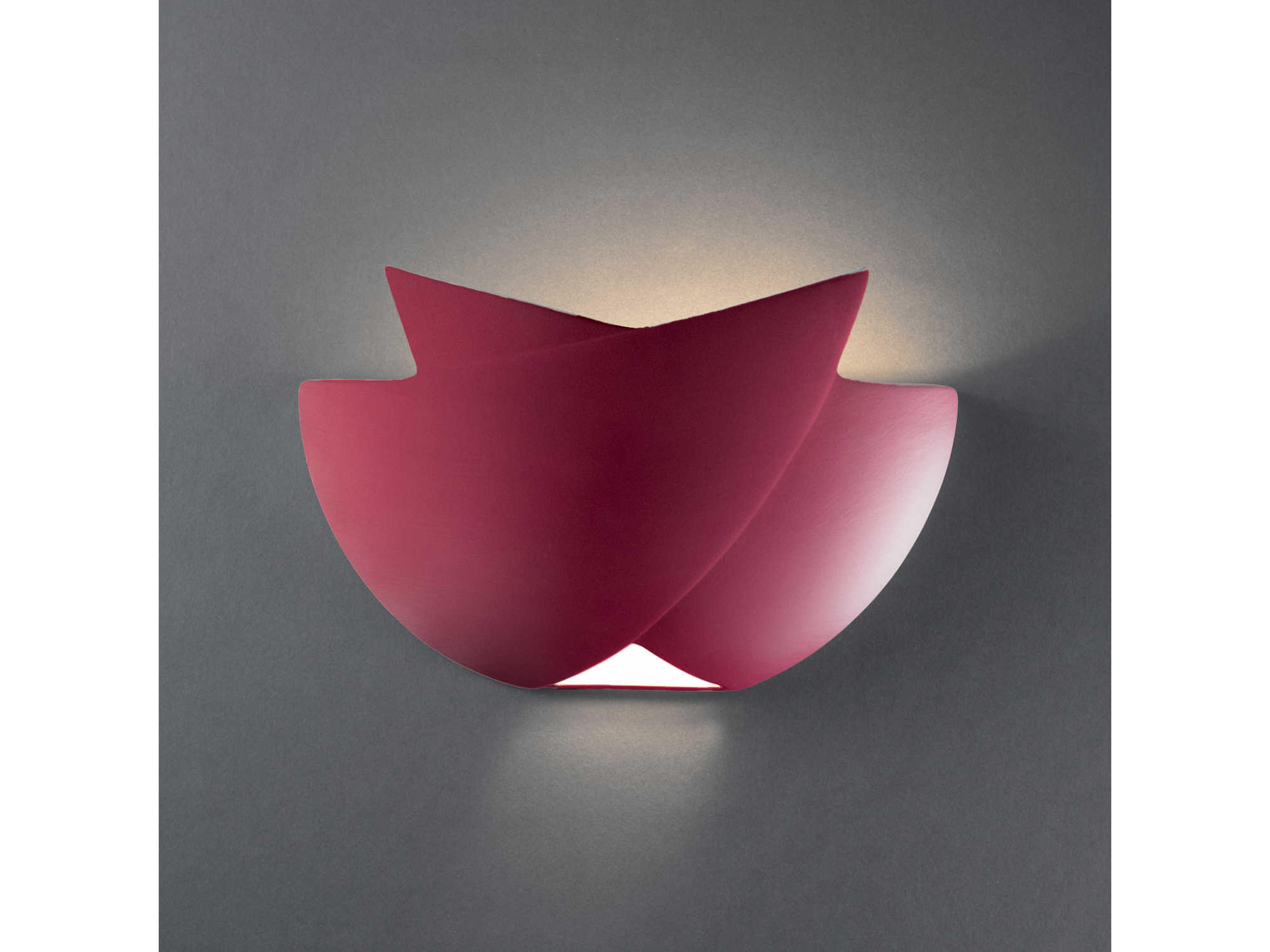 Justice Design Group Ambiance 1-Light White Wall Sconce