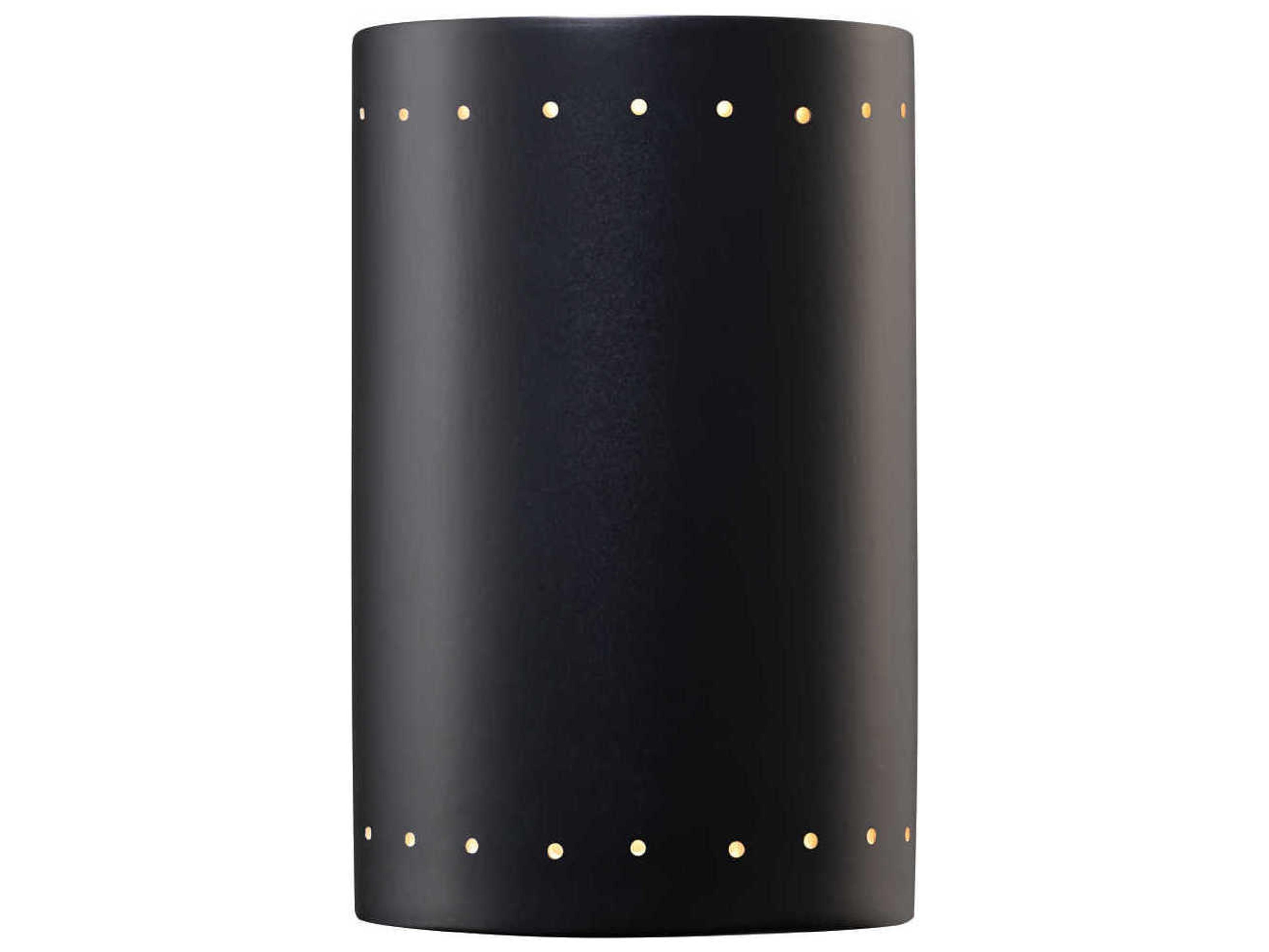 Justice Design Group Ambiance 1-Light White Wall Sconce