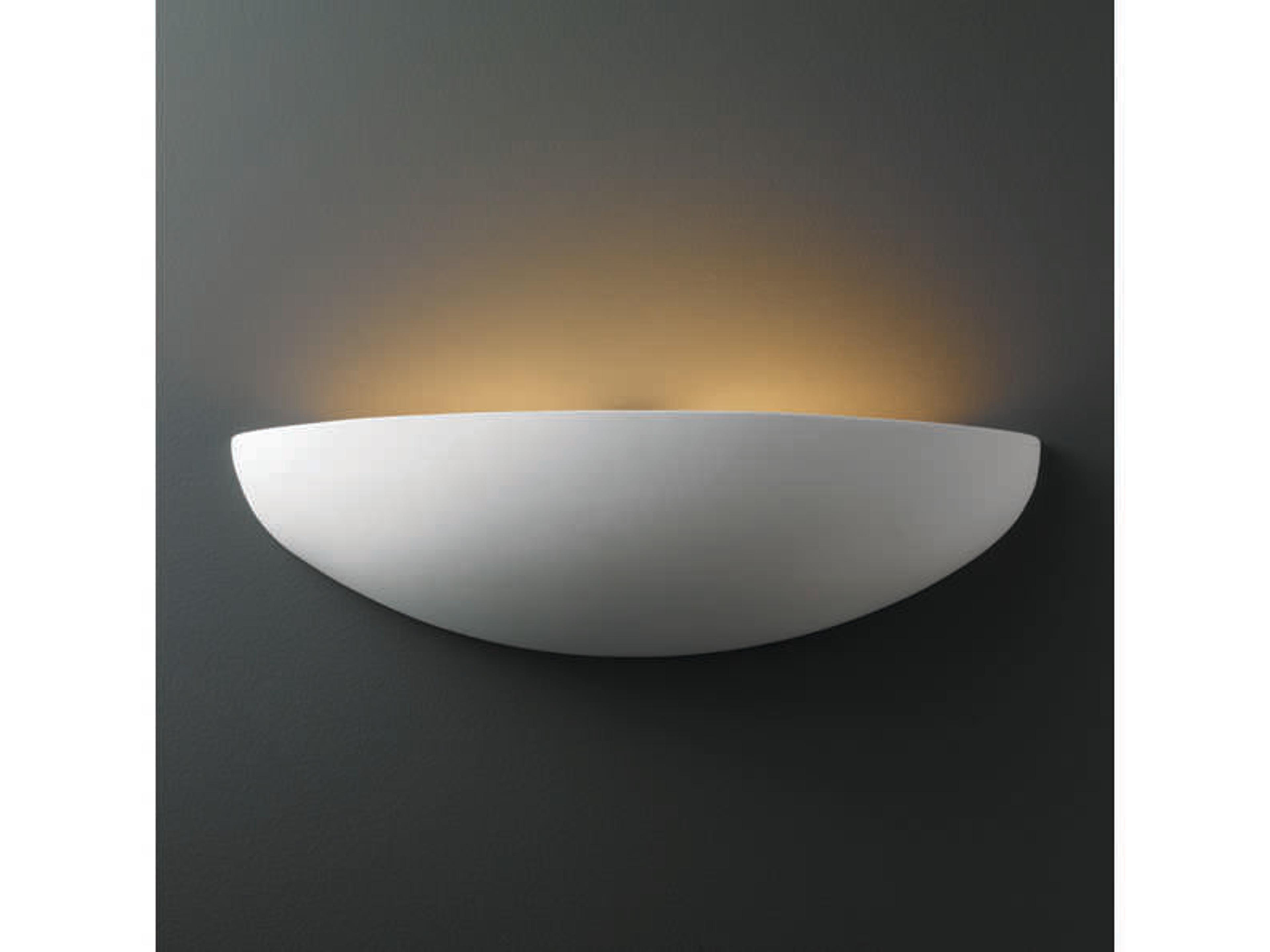 Justice Design Group Ambiance 2-Light White Wall Sconce