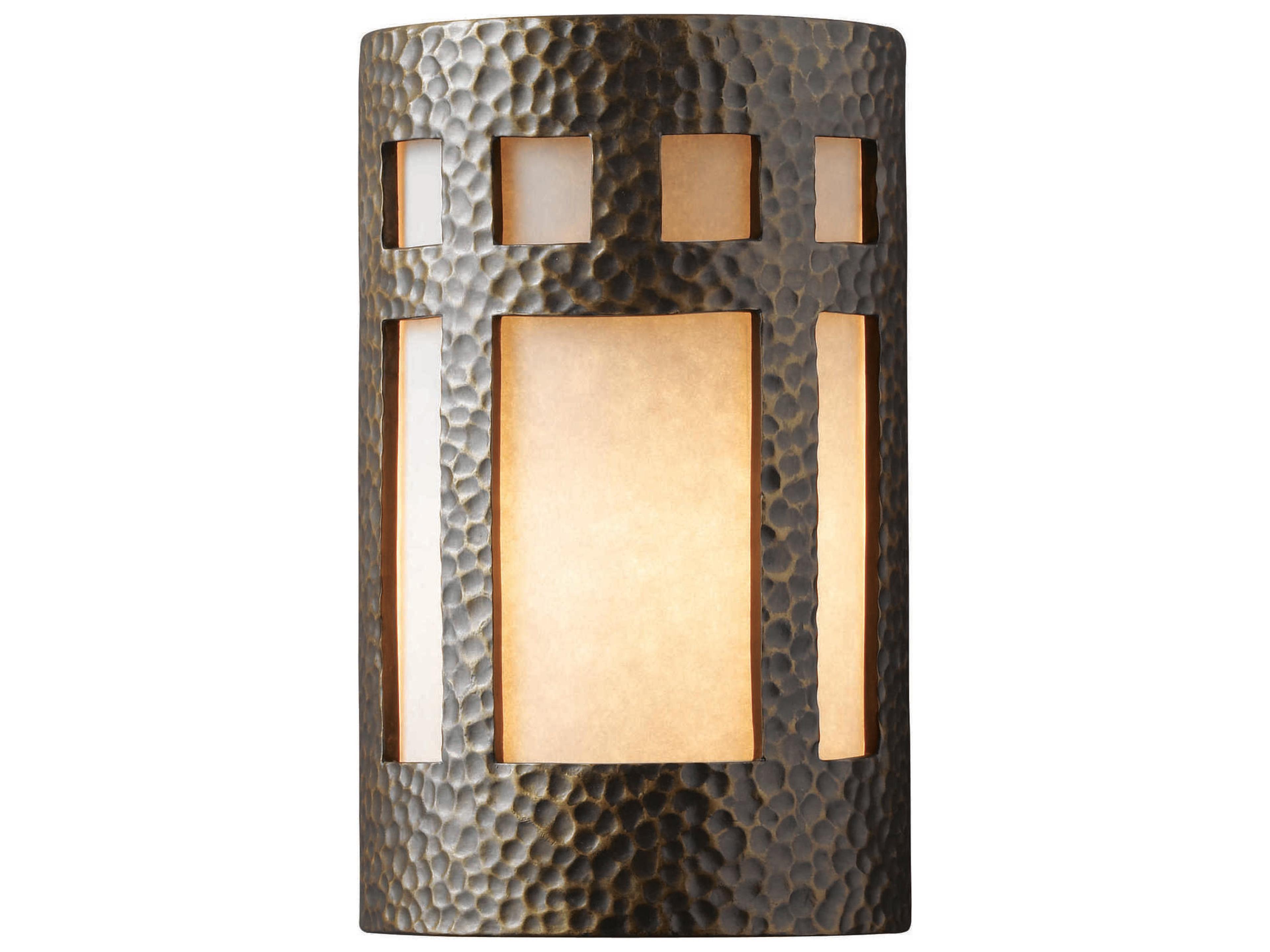 Justice Design Group Ambiance 2-Light White Wall Sconce