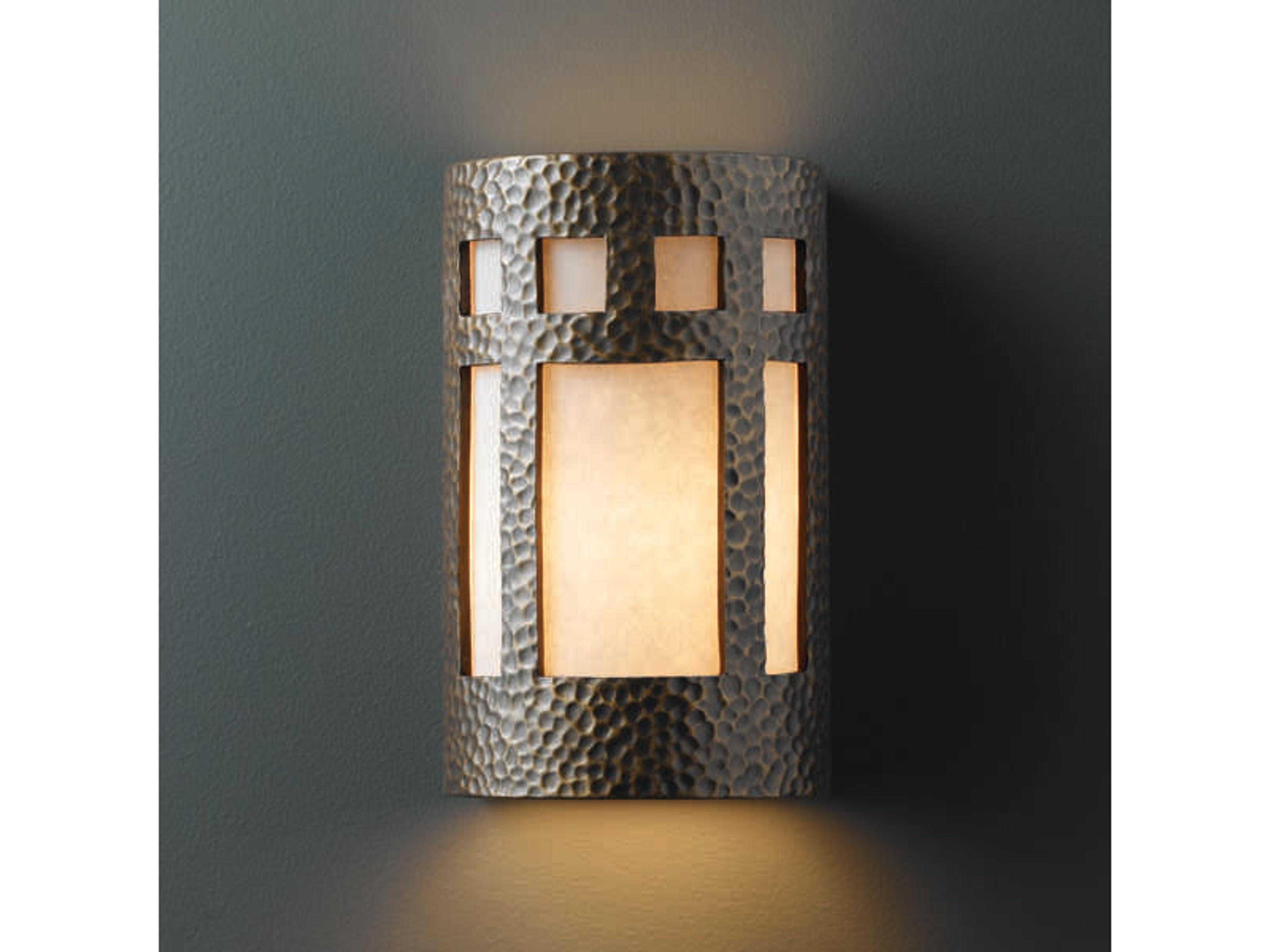 Justice Design Group Ambiance 2-Light White Wall Sconce