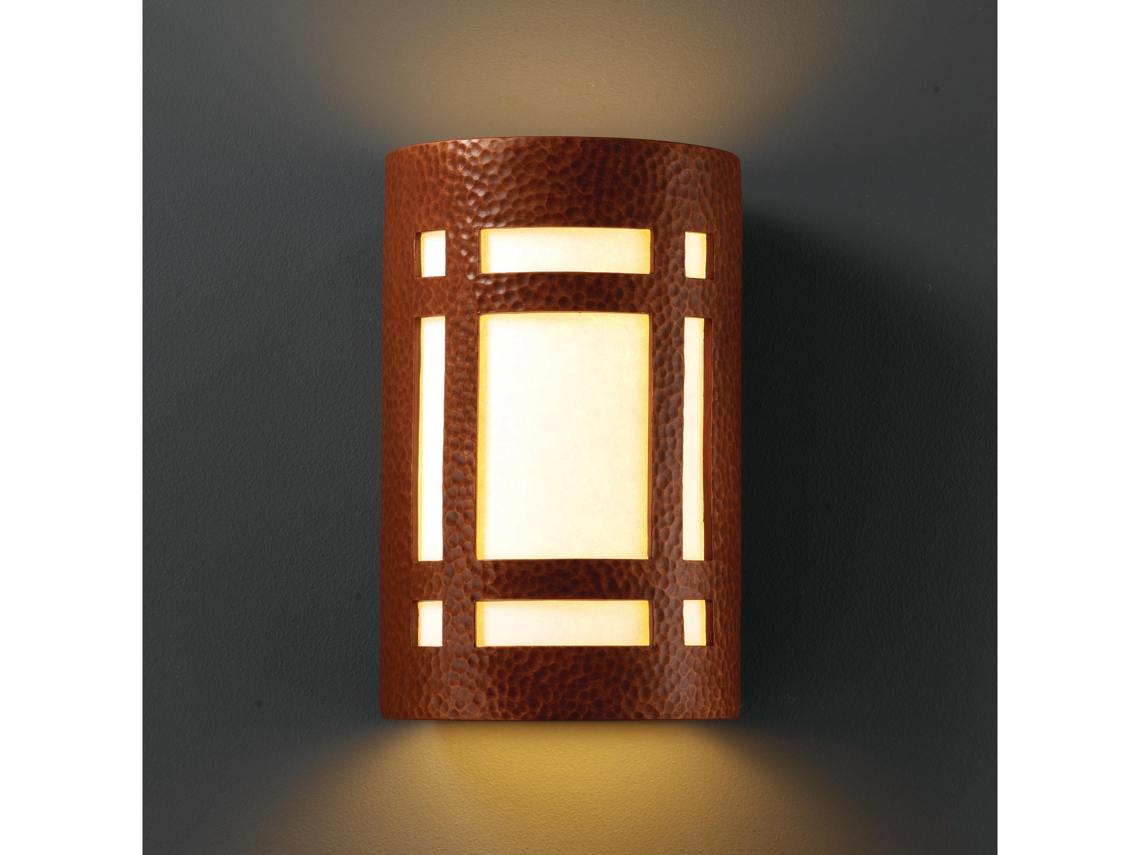 Justice Design Group Ambiance 1-Light Green Wall Sconce