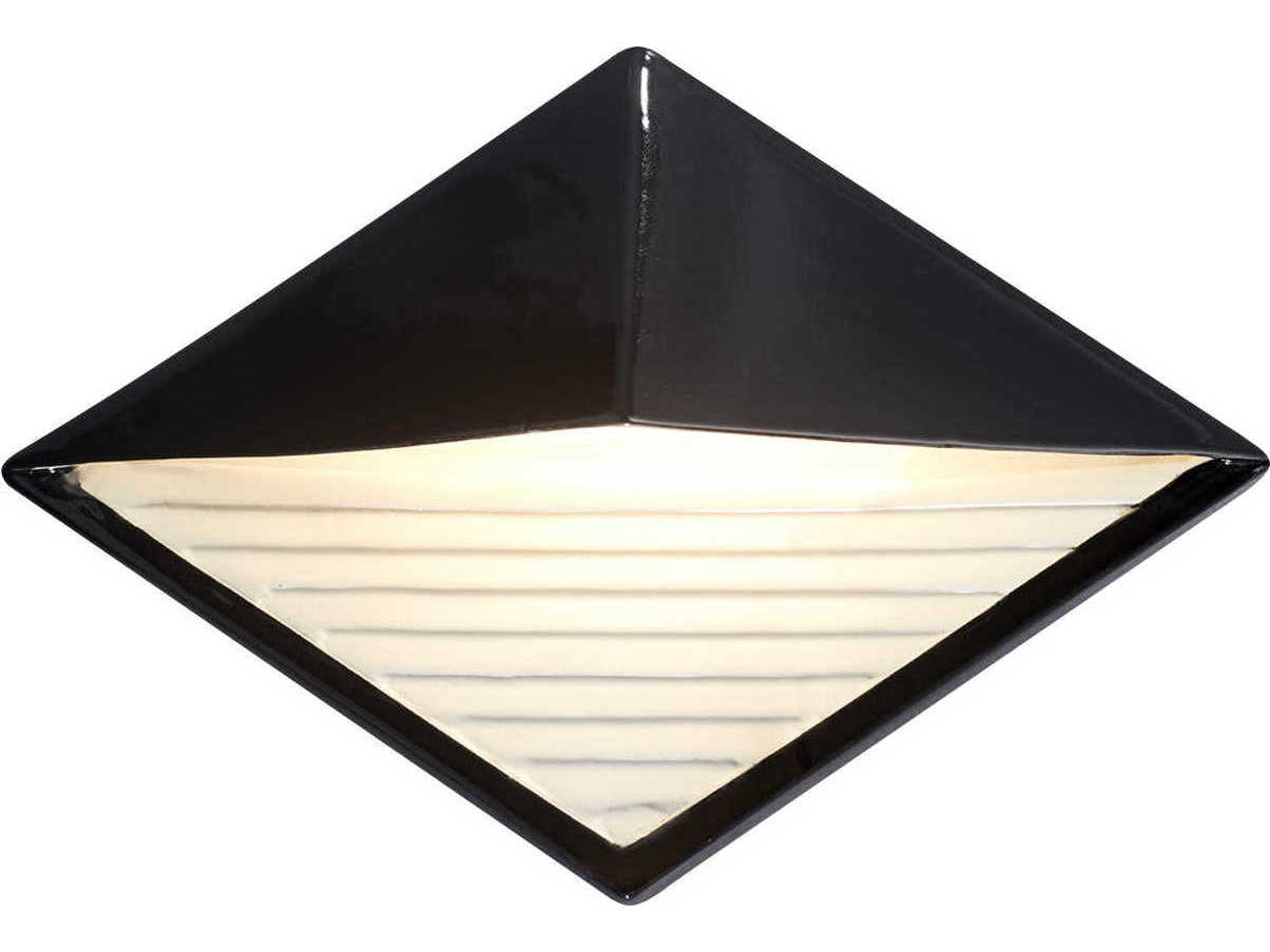 Justice Design Group Ambiance White LED Wall Sconce