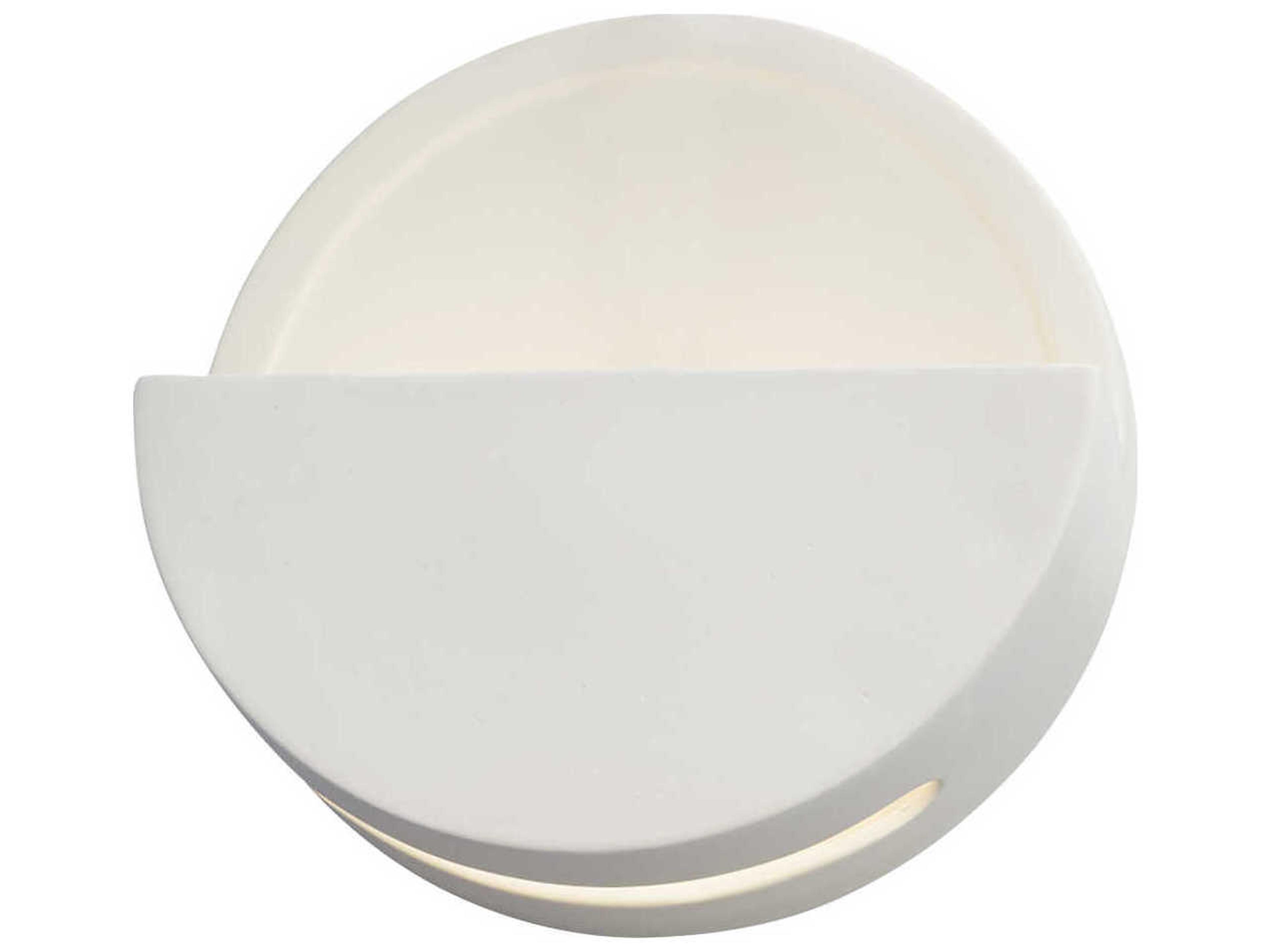 Justice Design Group Ambiance White LED Wall Sconce