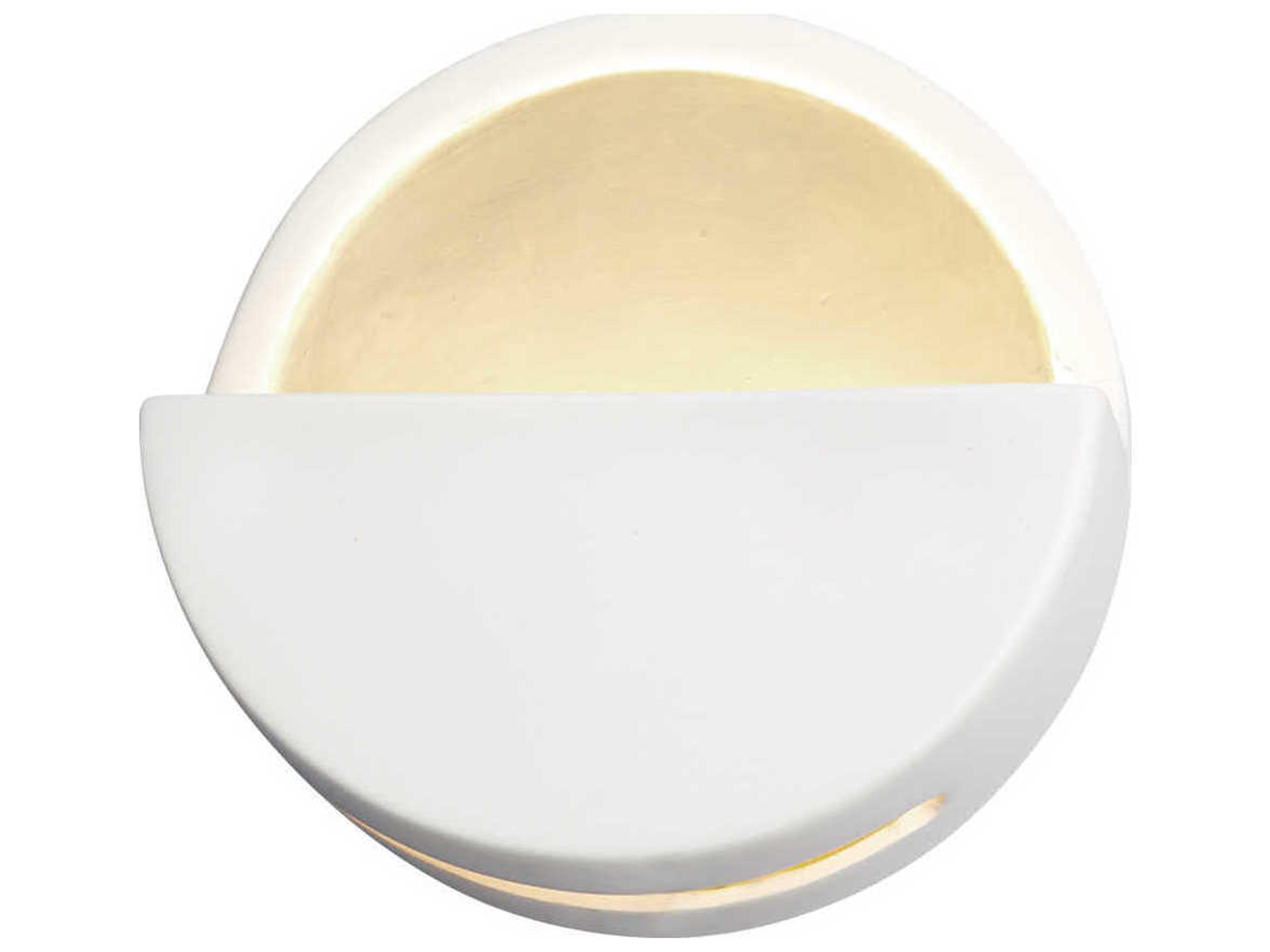 Justice Design Group Ambiance White LED Wall Sconce