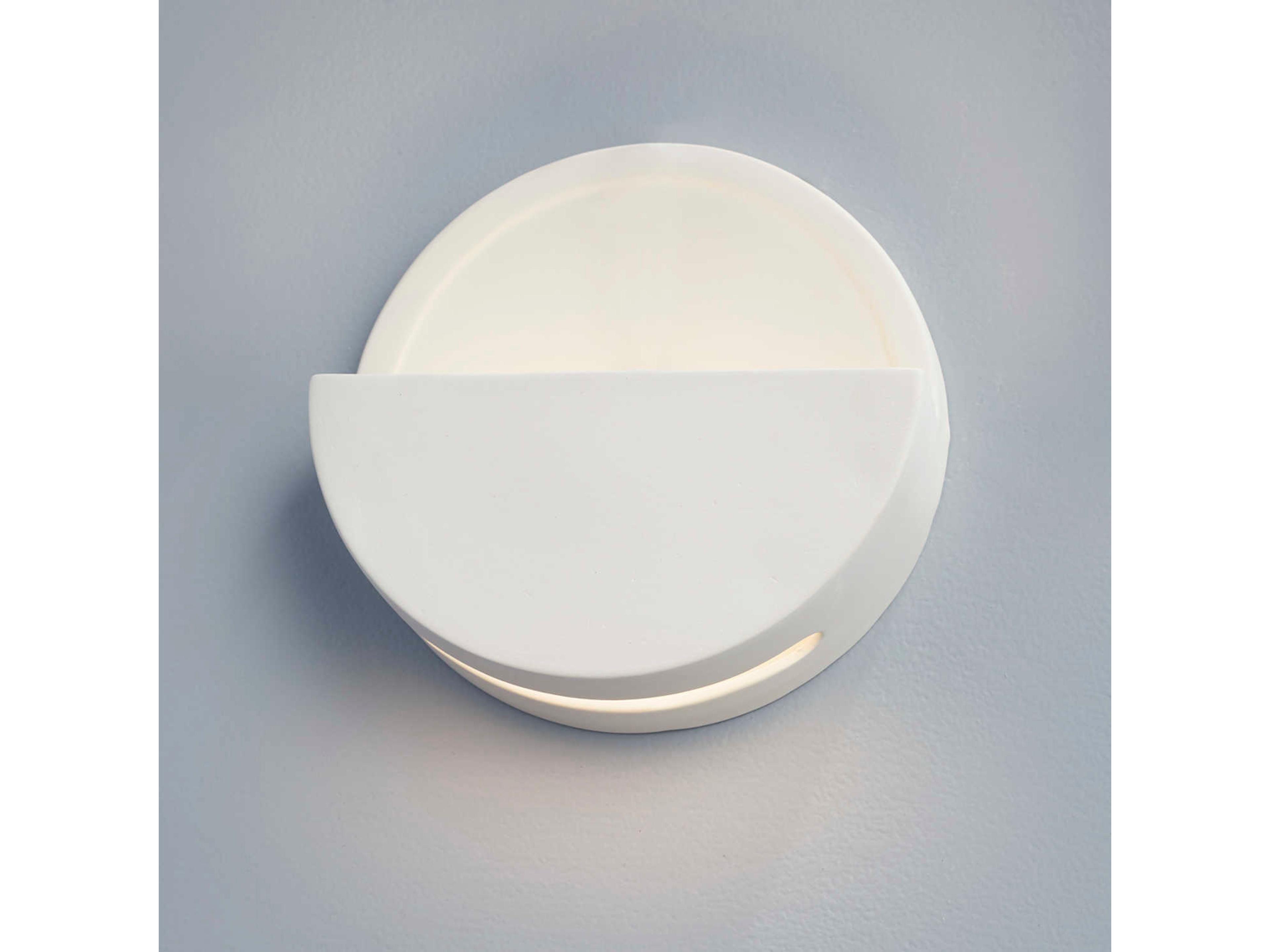 Justice Design Group Ambiance White LED Wall Sconce