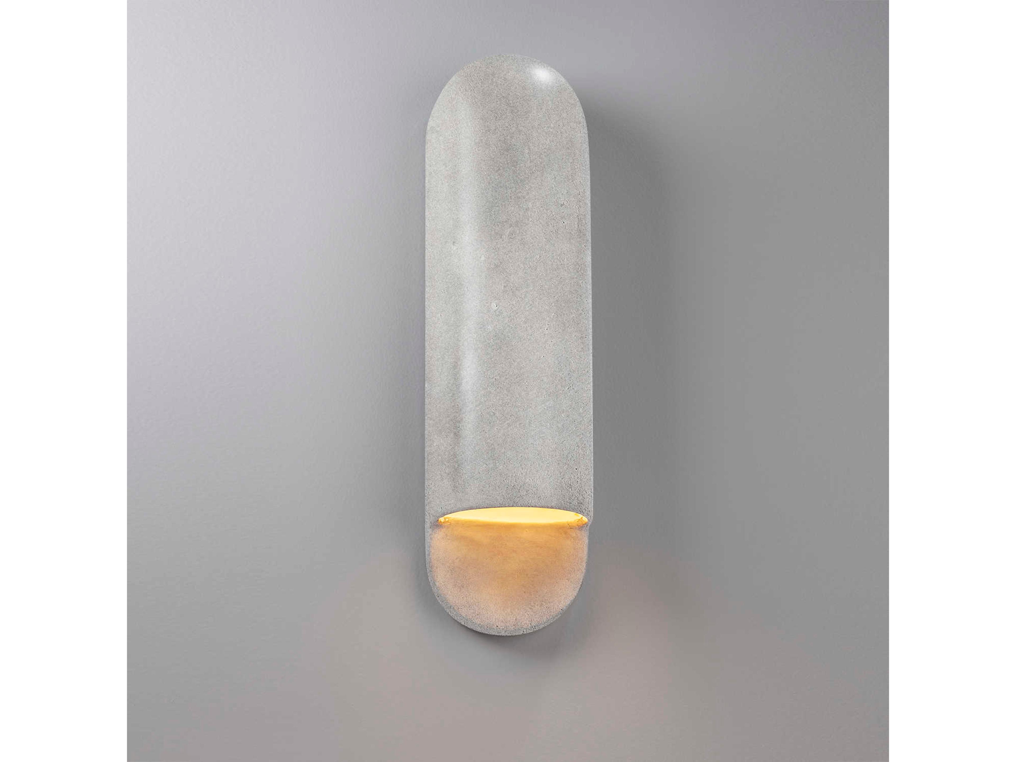 Justice Design Group Ambiance 1-Light Gray Wall Sconce