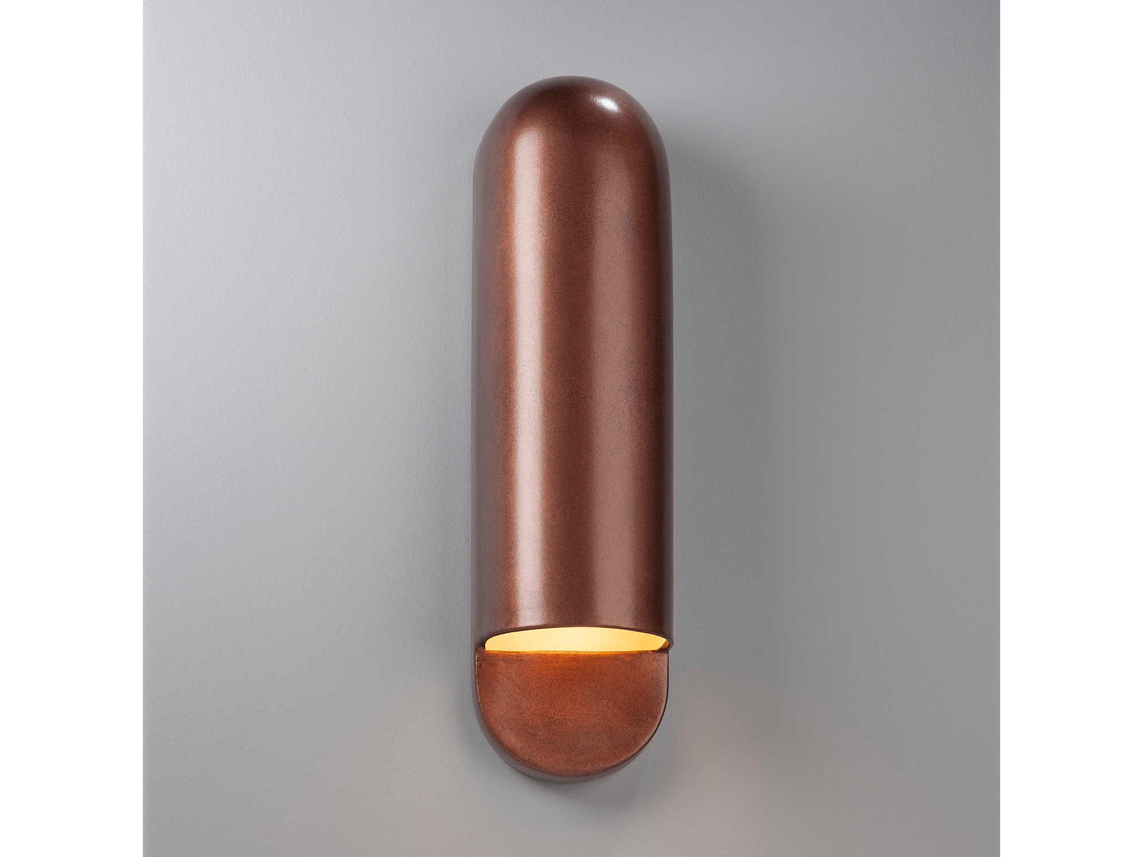 Justice Design Group Ambiance 1-Light Gray Wall Sconce