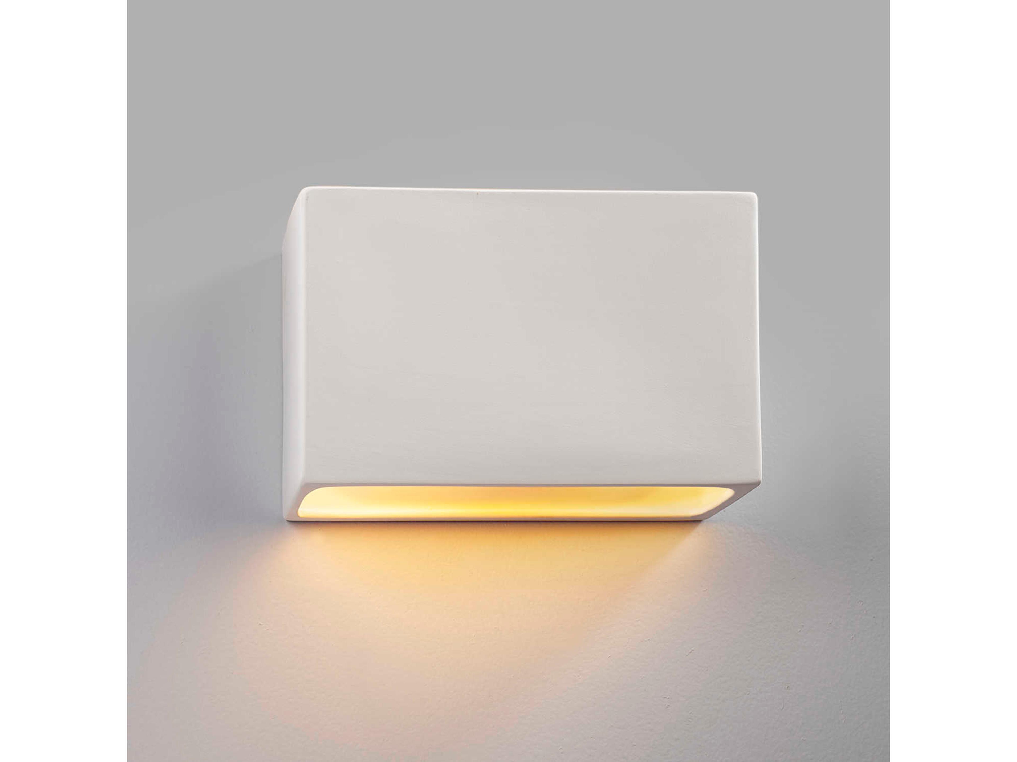 Justice Design Group Ambiance 2-Light White Wall Sconce