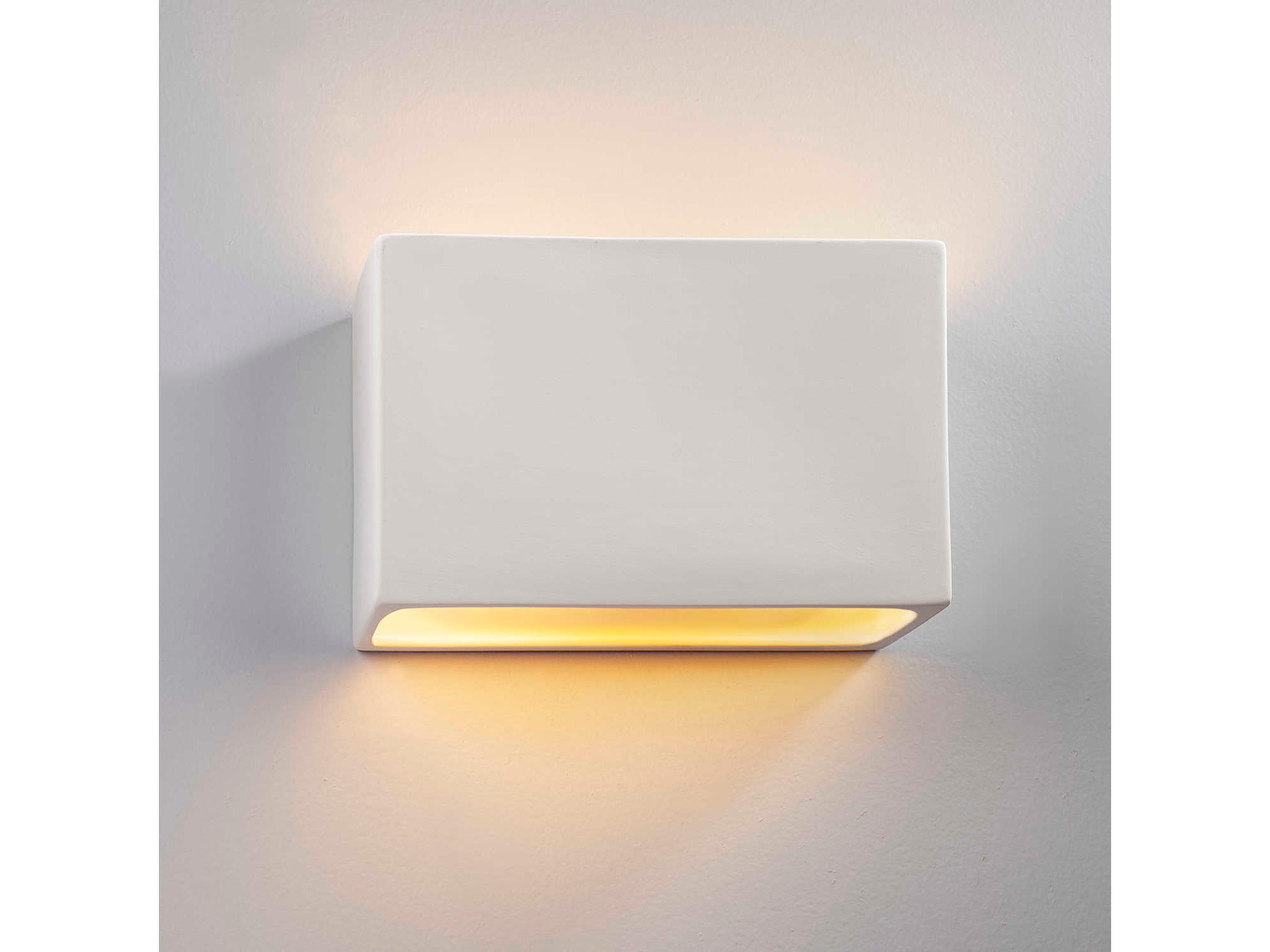 Justice Design Group Ambiance 2-Light White Wall Sconce