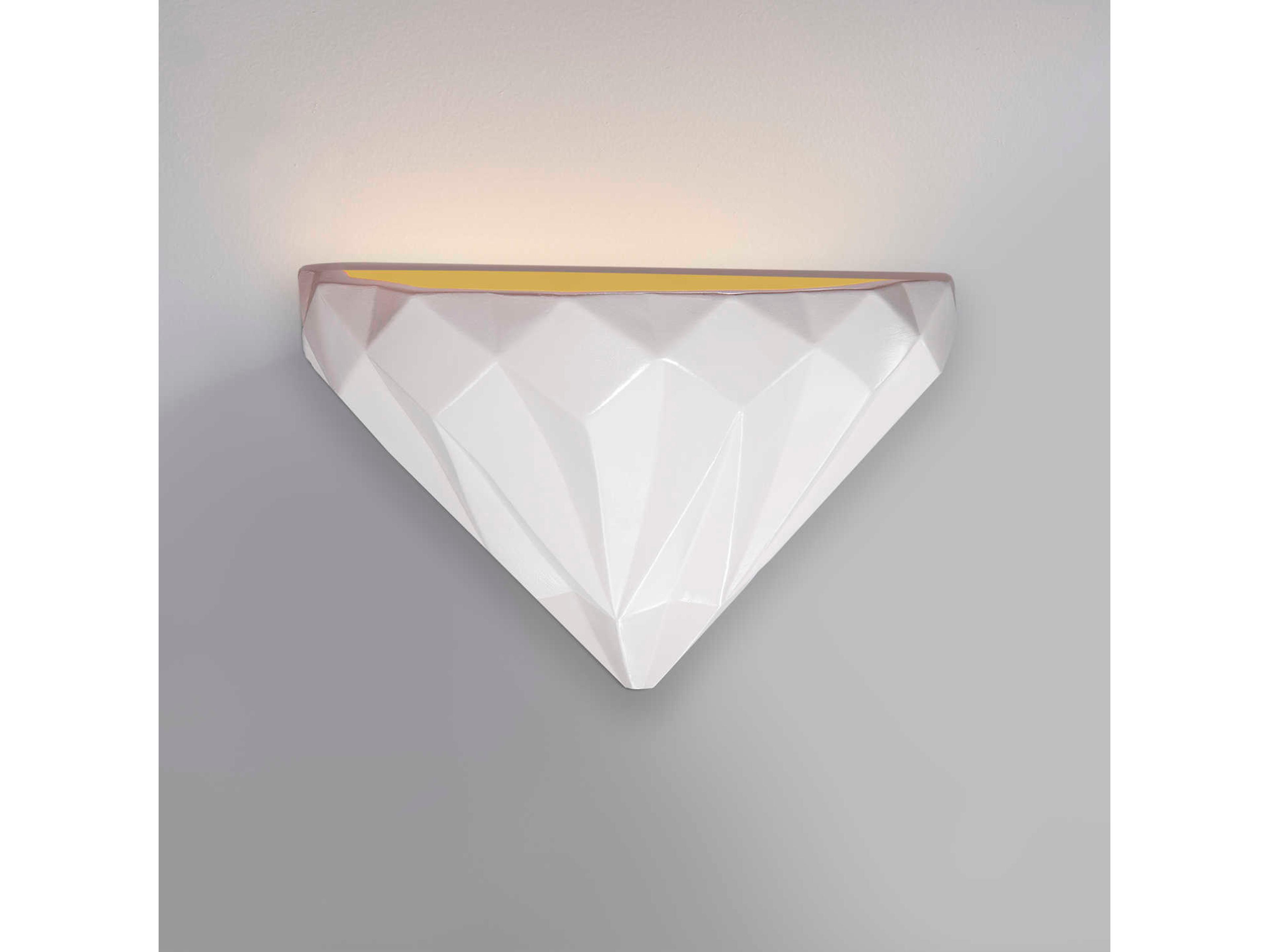 Justice Design Group Ambiance 1-Light White Wall Sconce