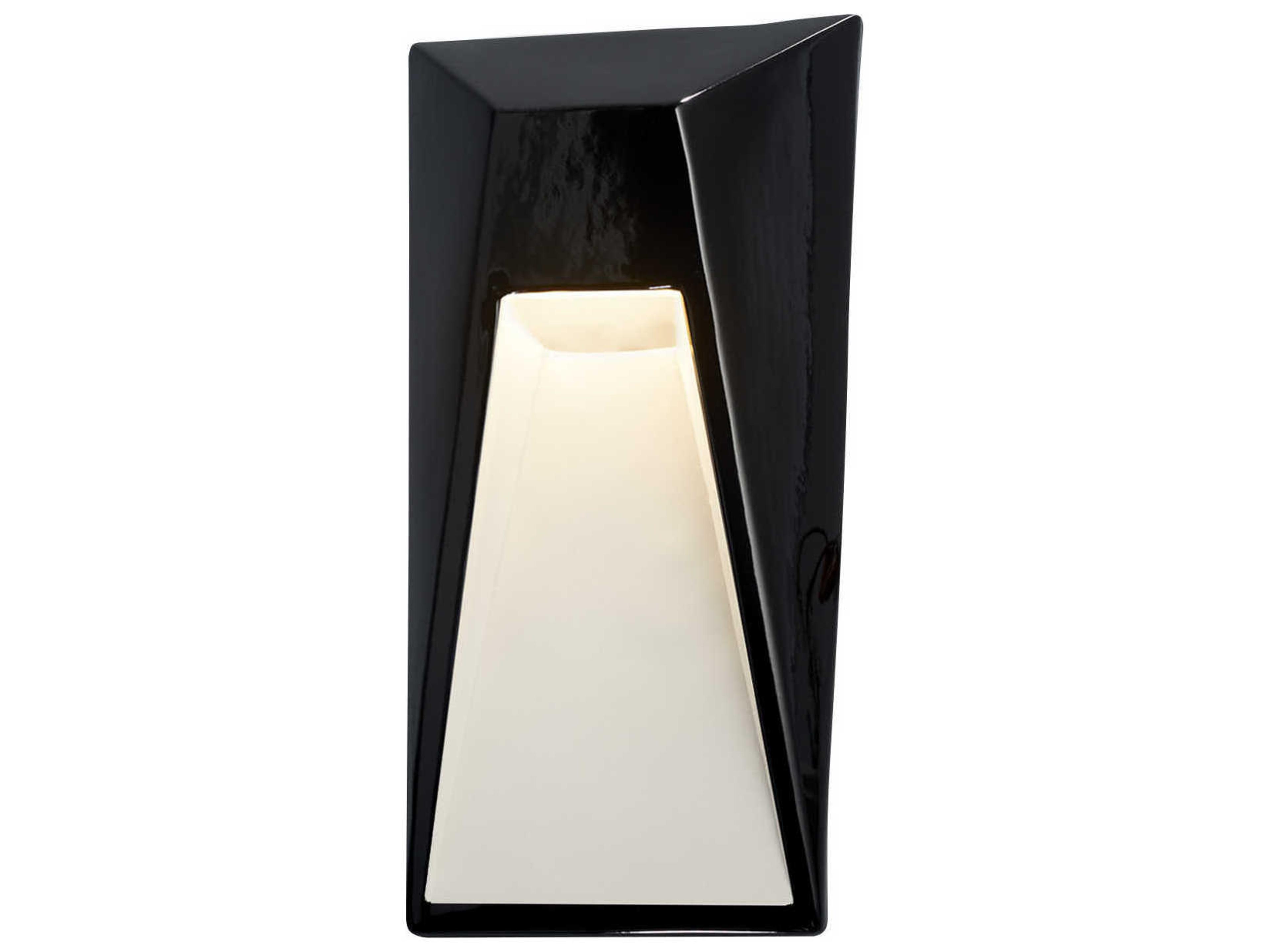 Justice Design Group Ambiance White LED Wall Sconce