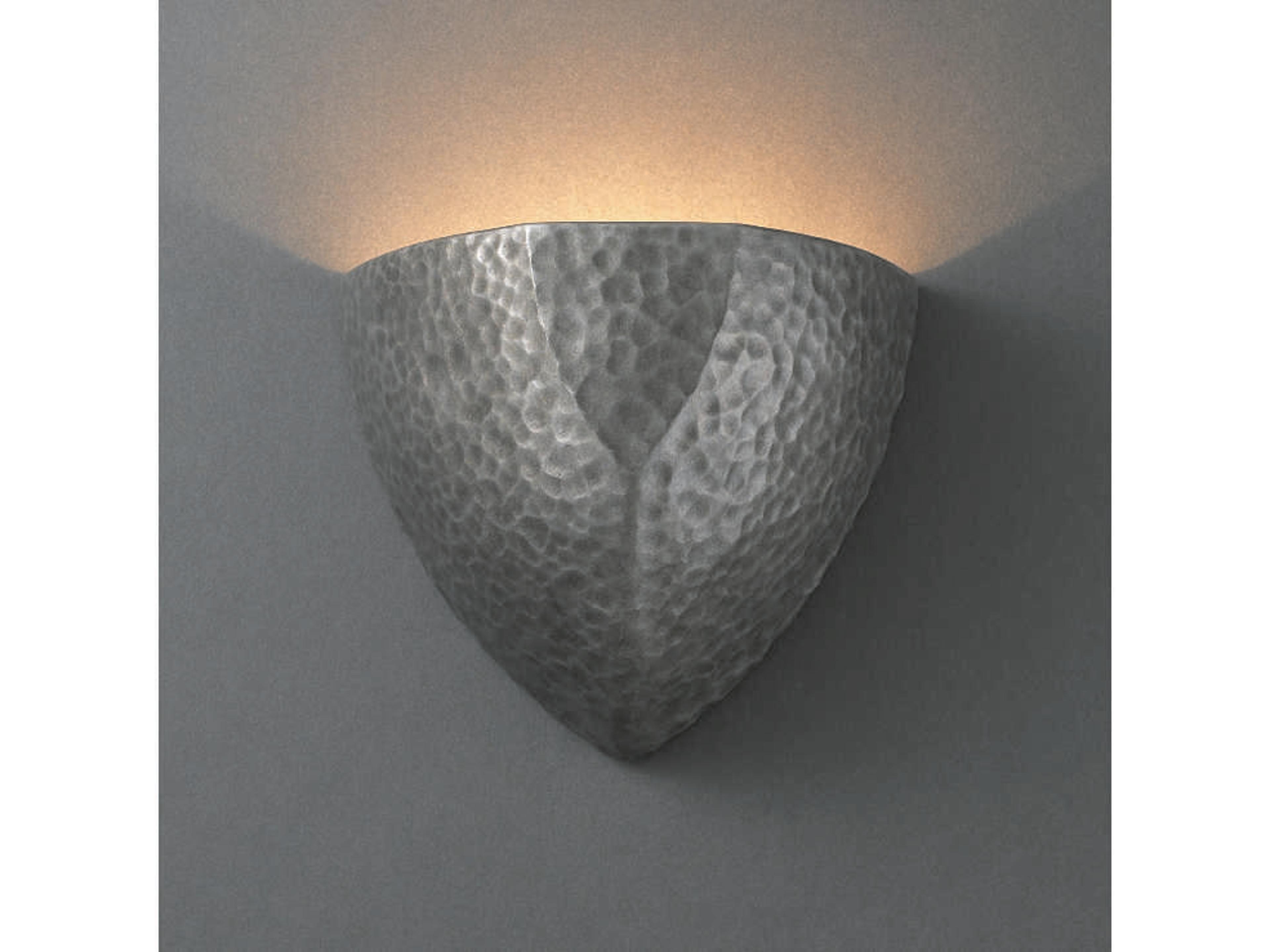 Justice Design Group Ambiance 1-Light White Wall Sconce