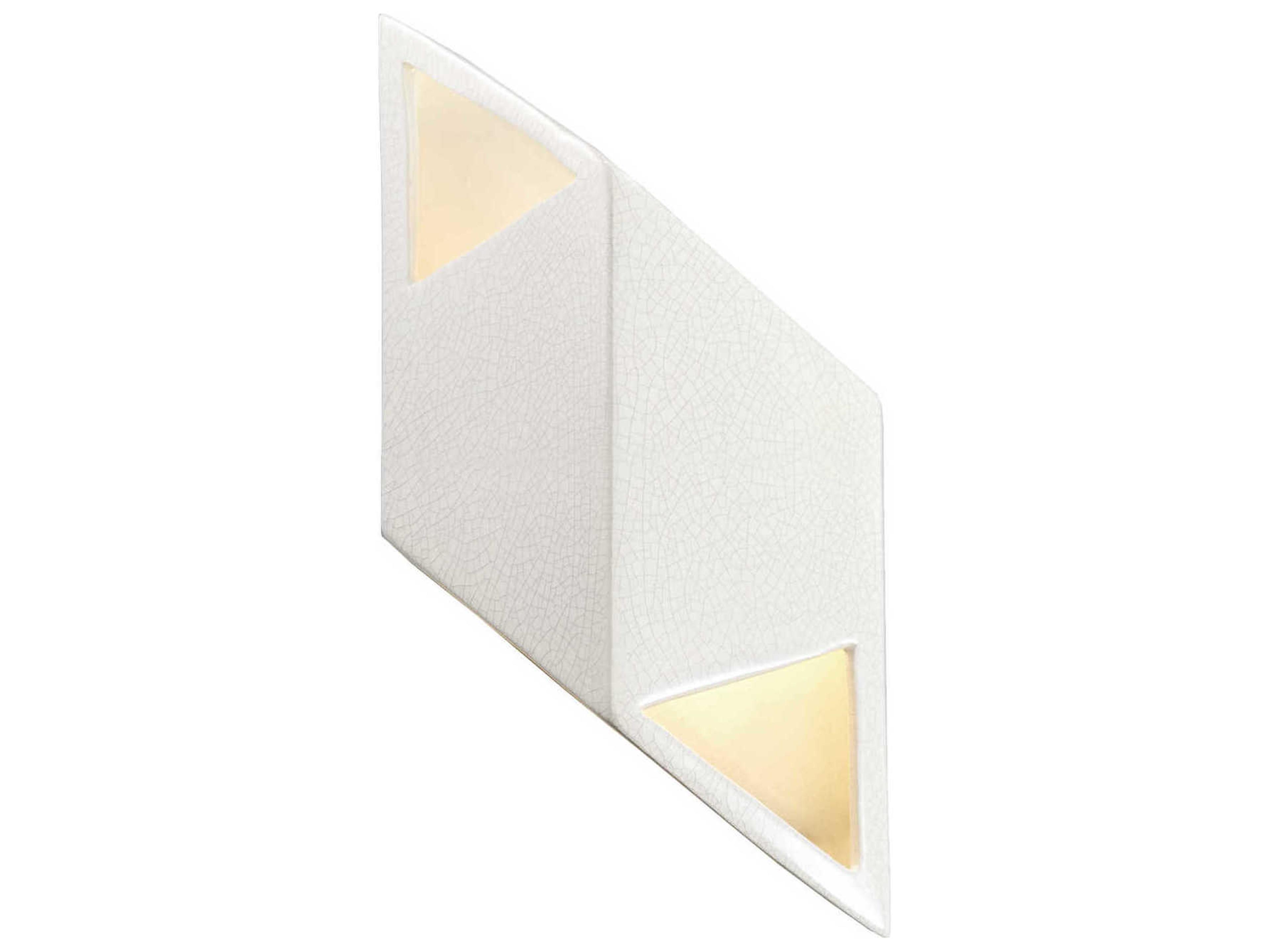 Justice Design Group Ambiance White LED Wall Sconce