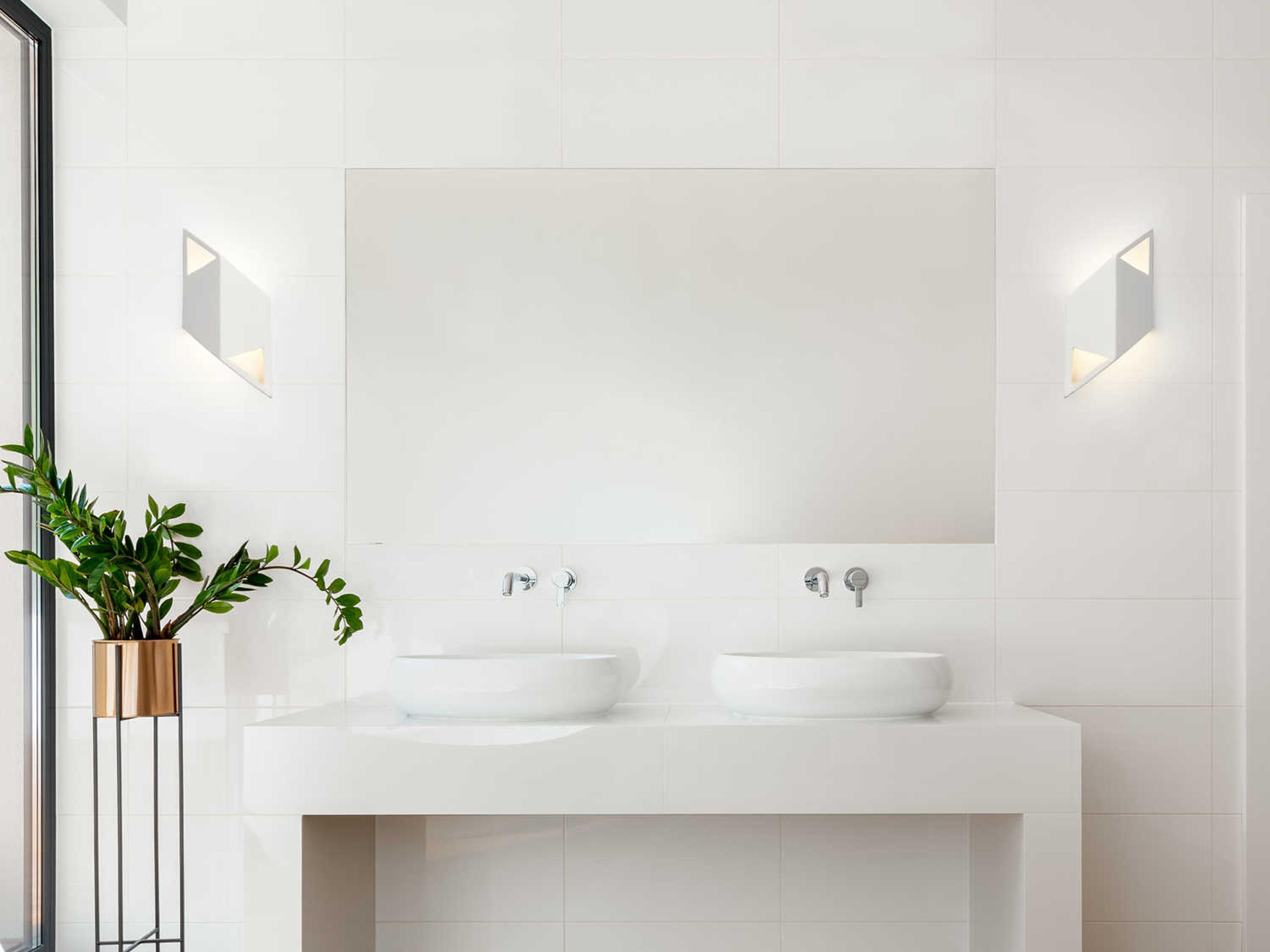 Justice Design Group Ambiance White LED Wall Sconce