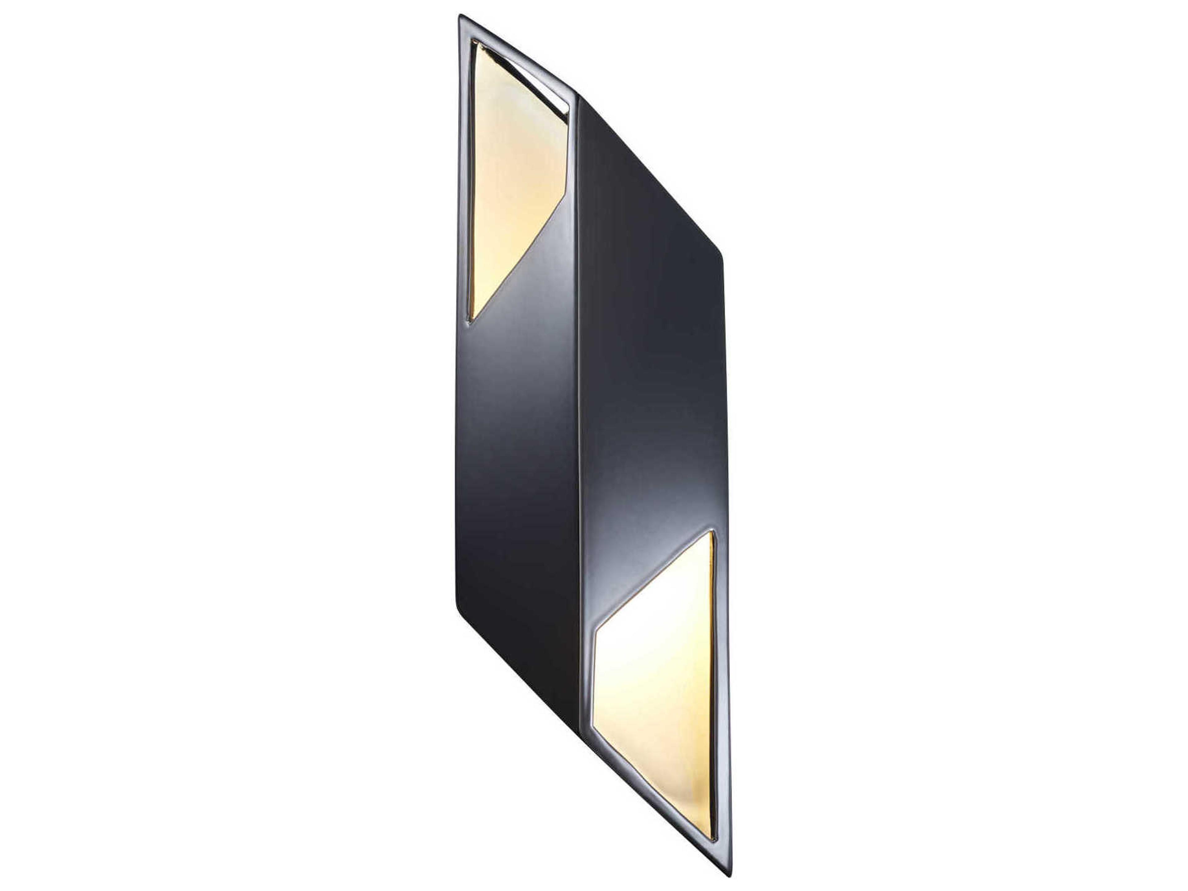 Justice Design Group Ambiance White LED Wall Sconce