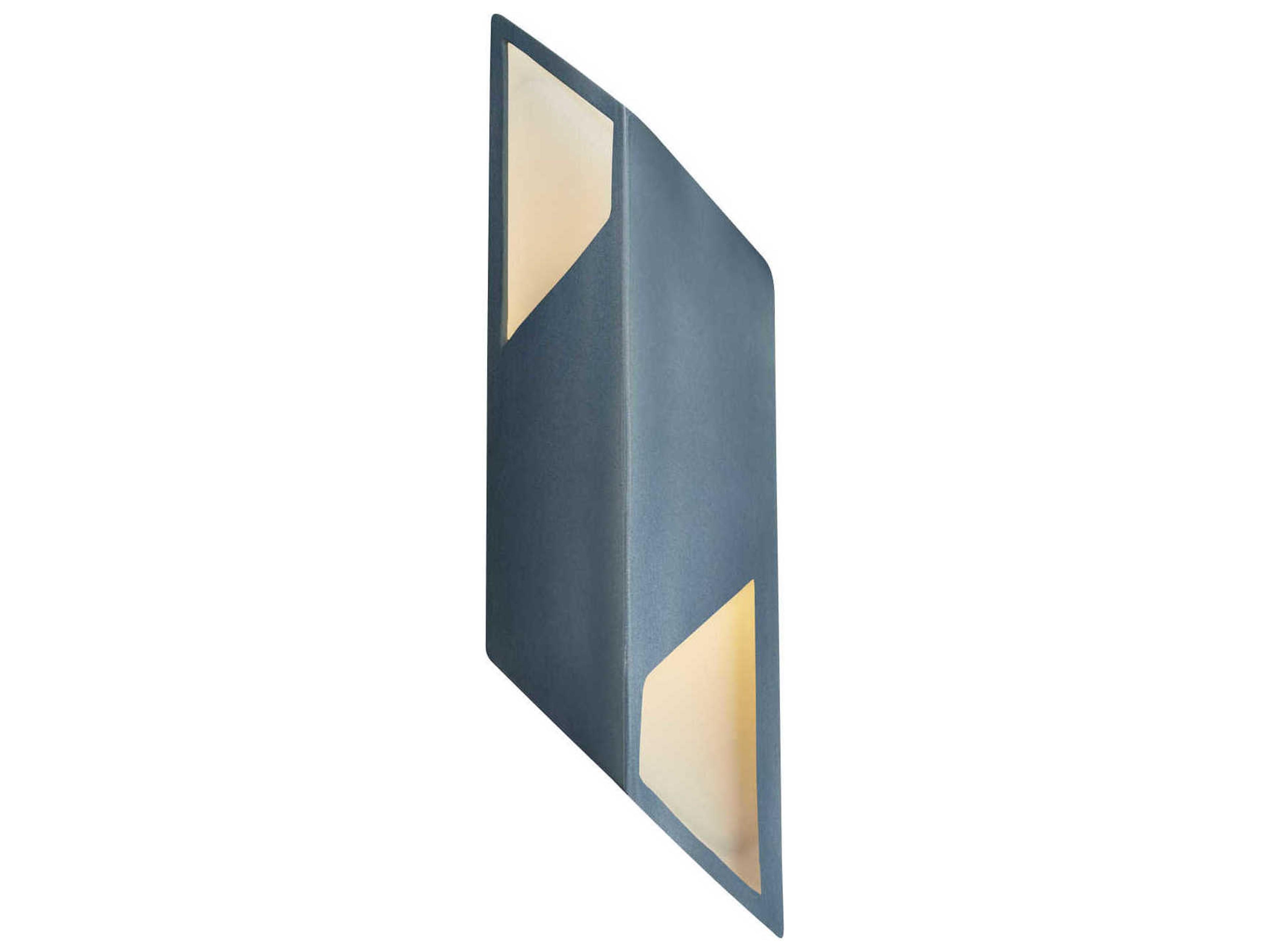 Justice Design Group Ambiance White LED Wall Sconce
