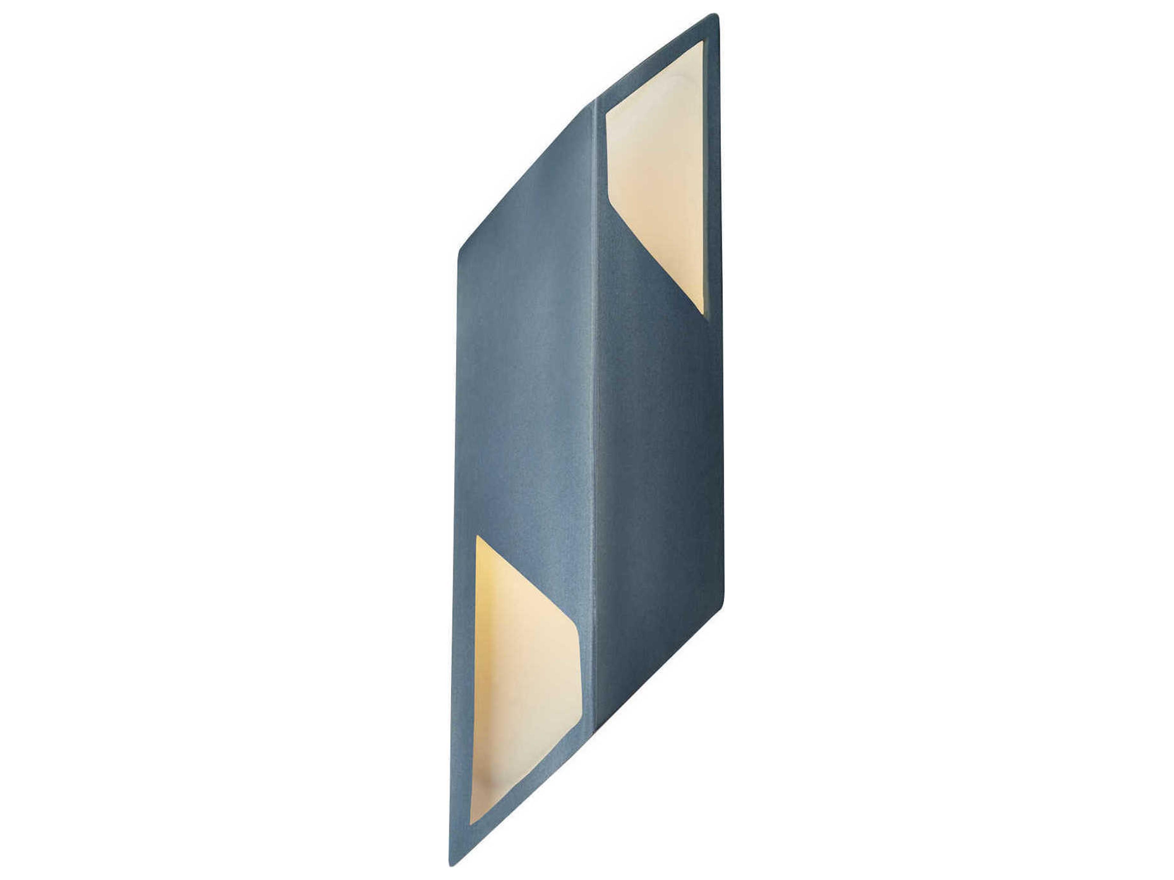 Justice Design Group Ambiance White LED Wall Sconce