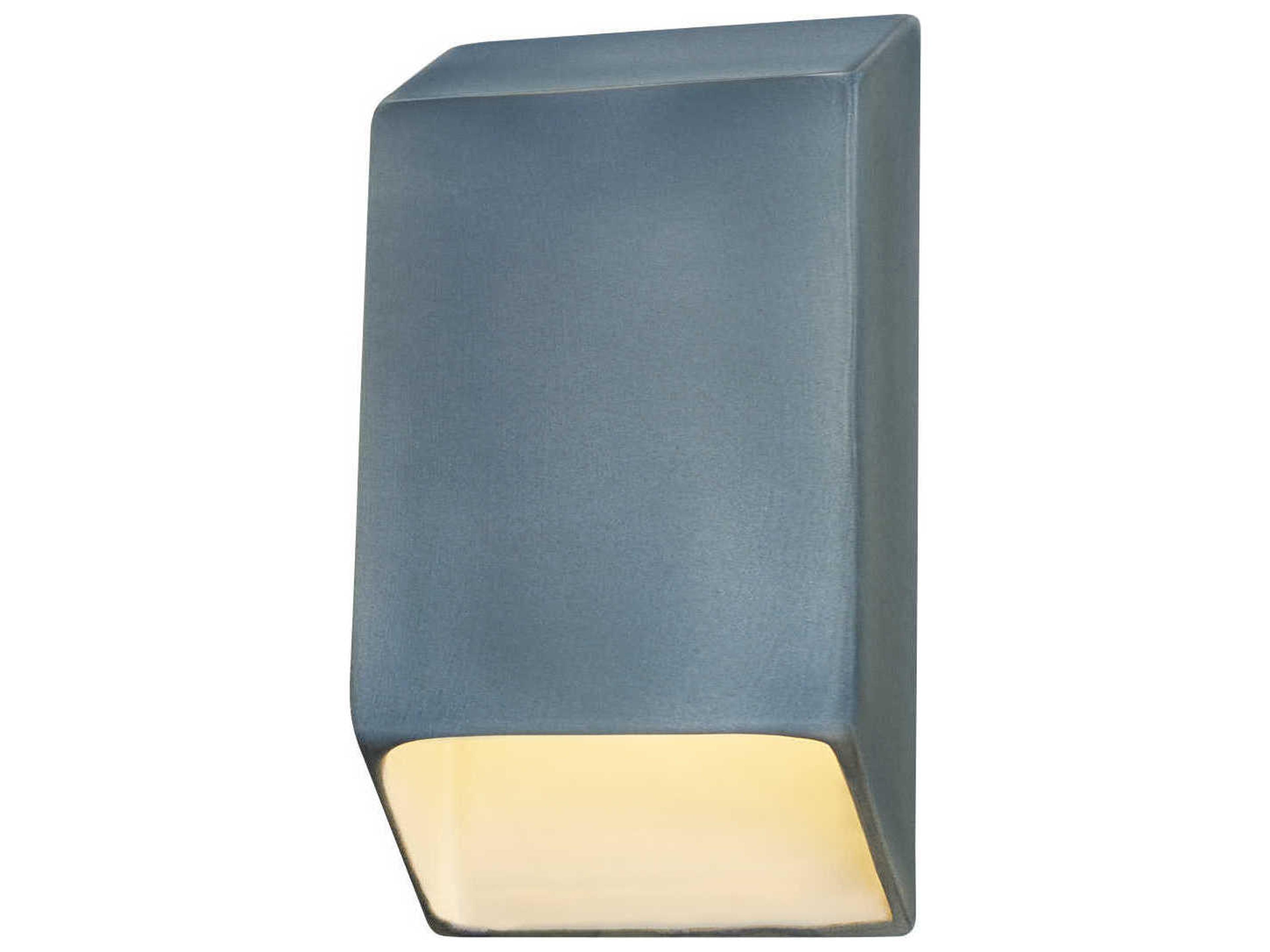 Justice Design Group Ambiance White LED Wall Sconce