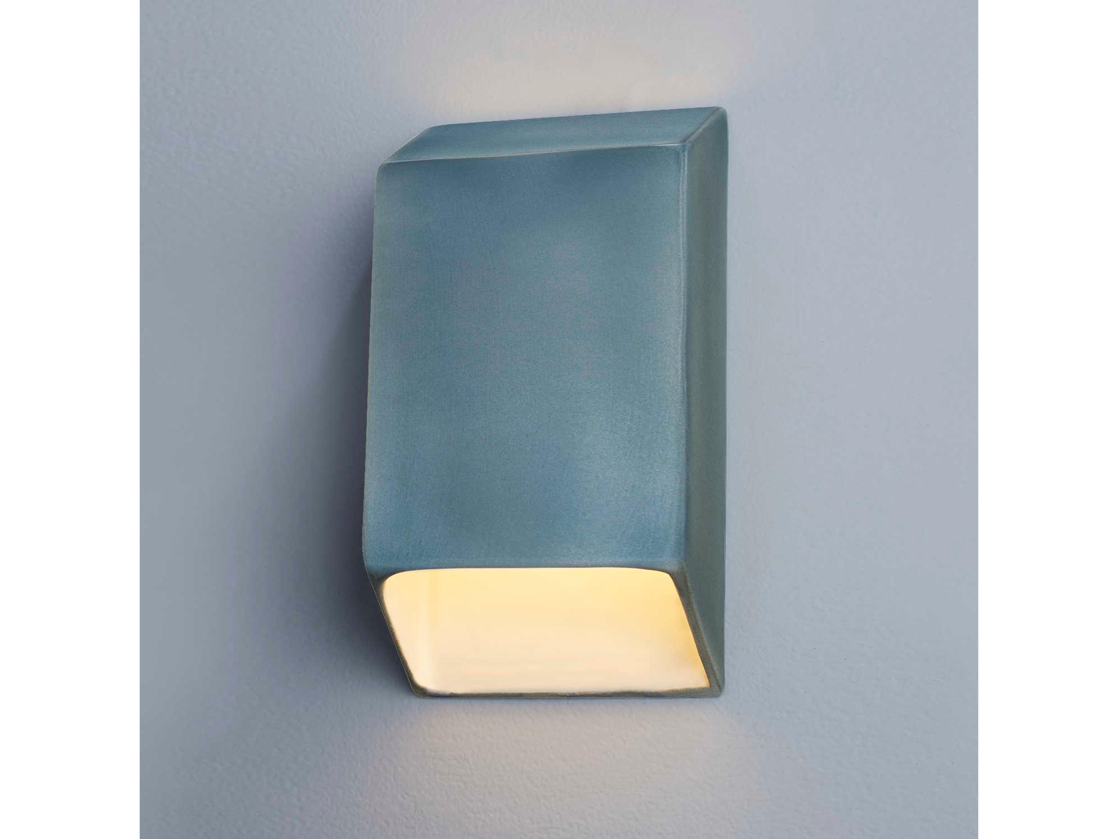 Justice Design Group Ambiance White LED Wall Sconce