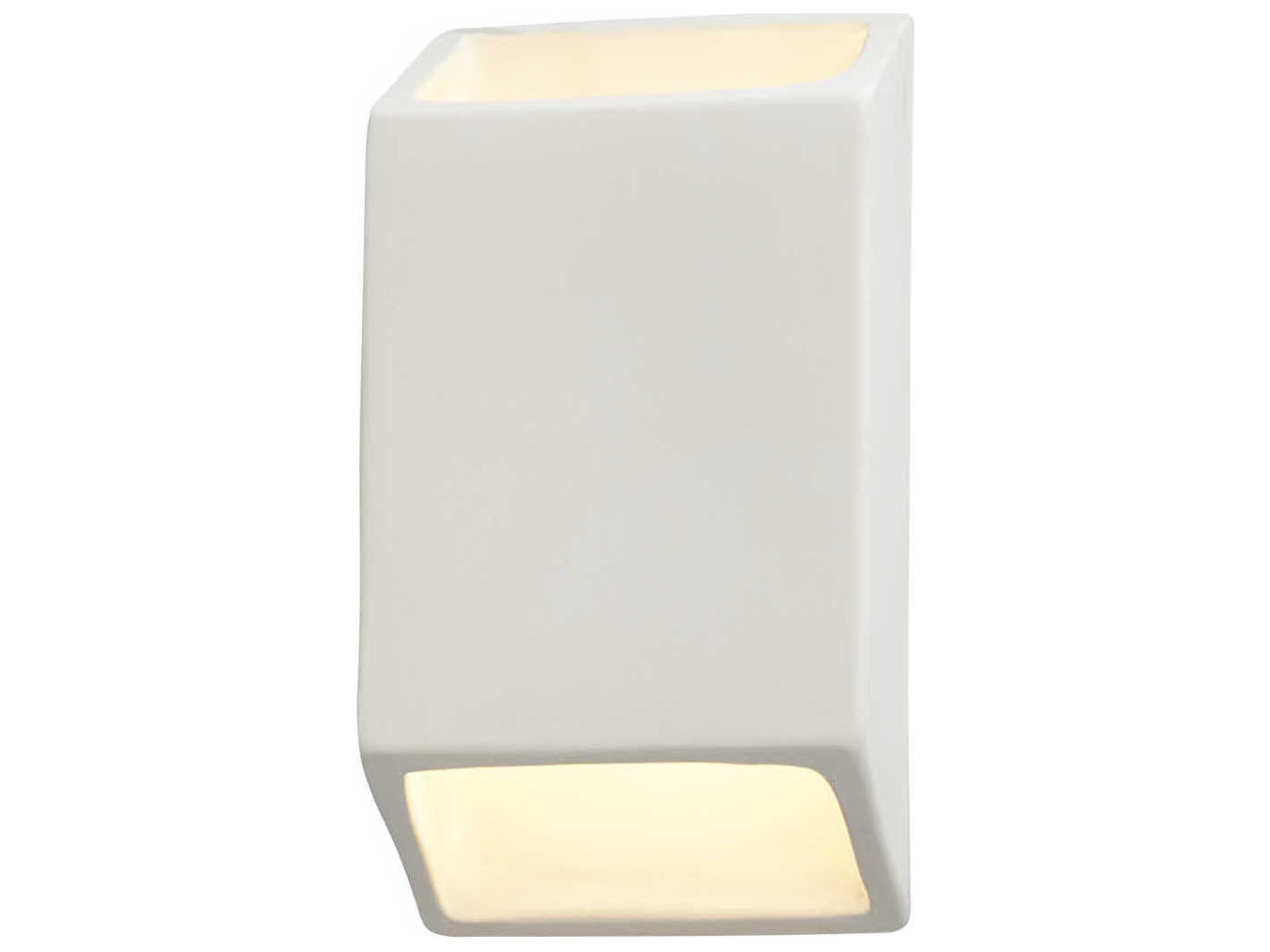 Justice Design Group Ambiance White LED Wall Sconce