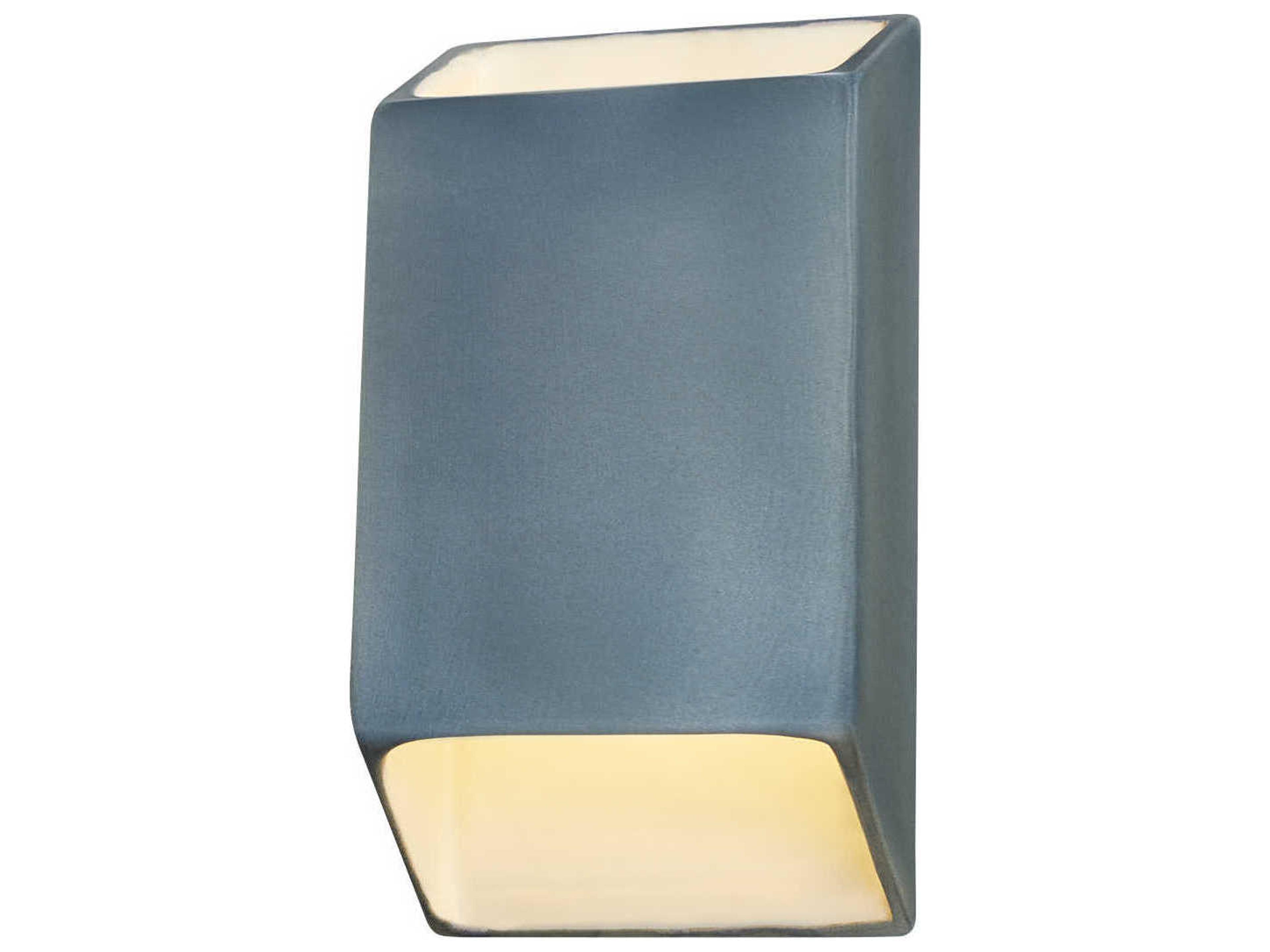 Justice Design Group Ambiance White LED Wall Sconce
