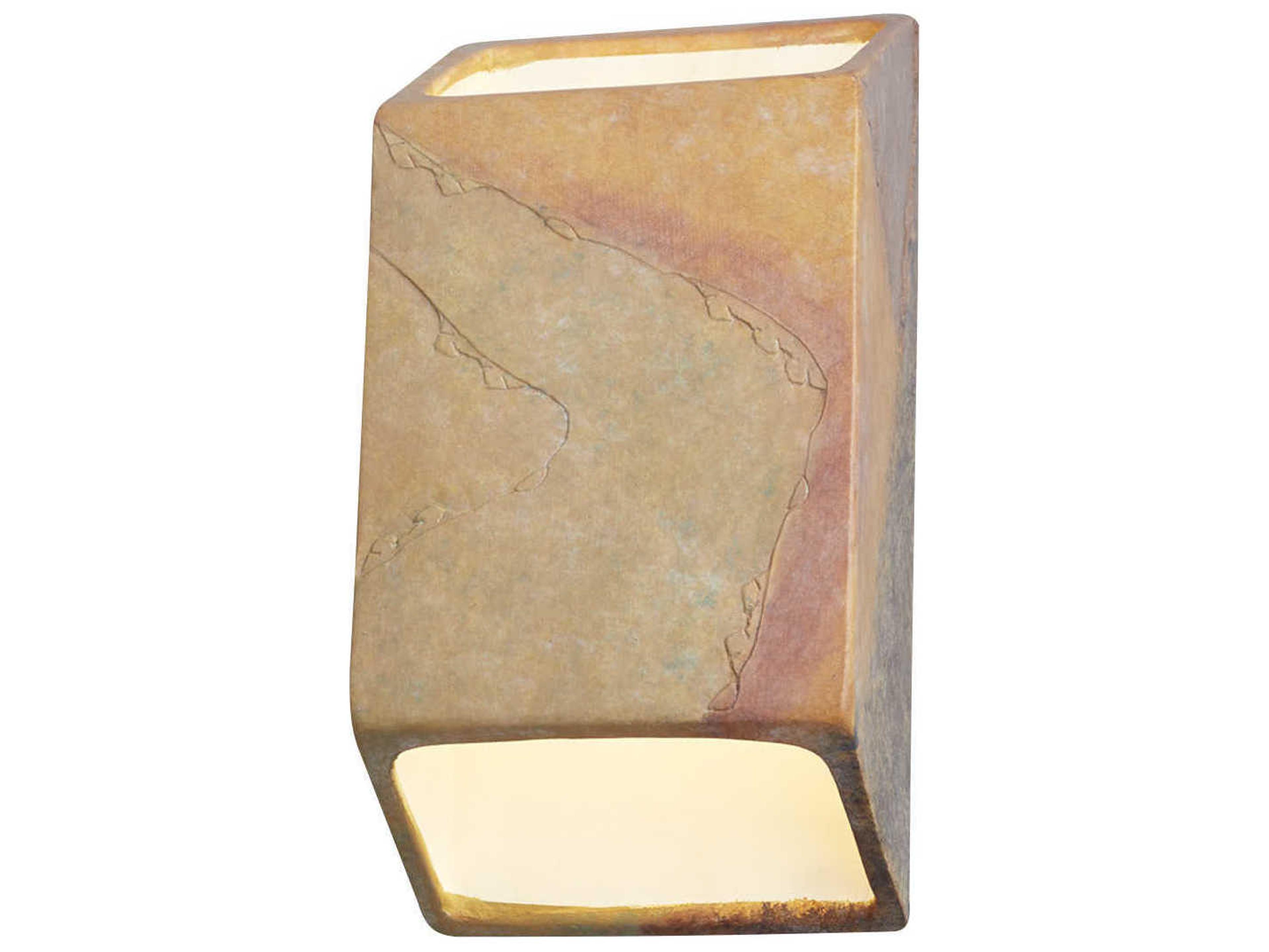 Justice Design Group Ambiance White LED Wall Sconce