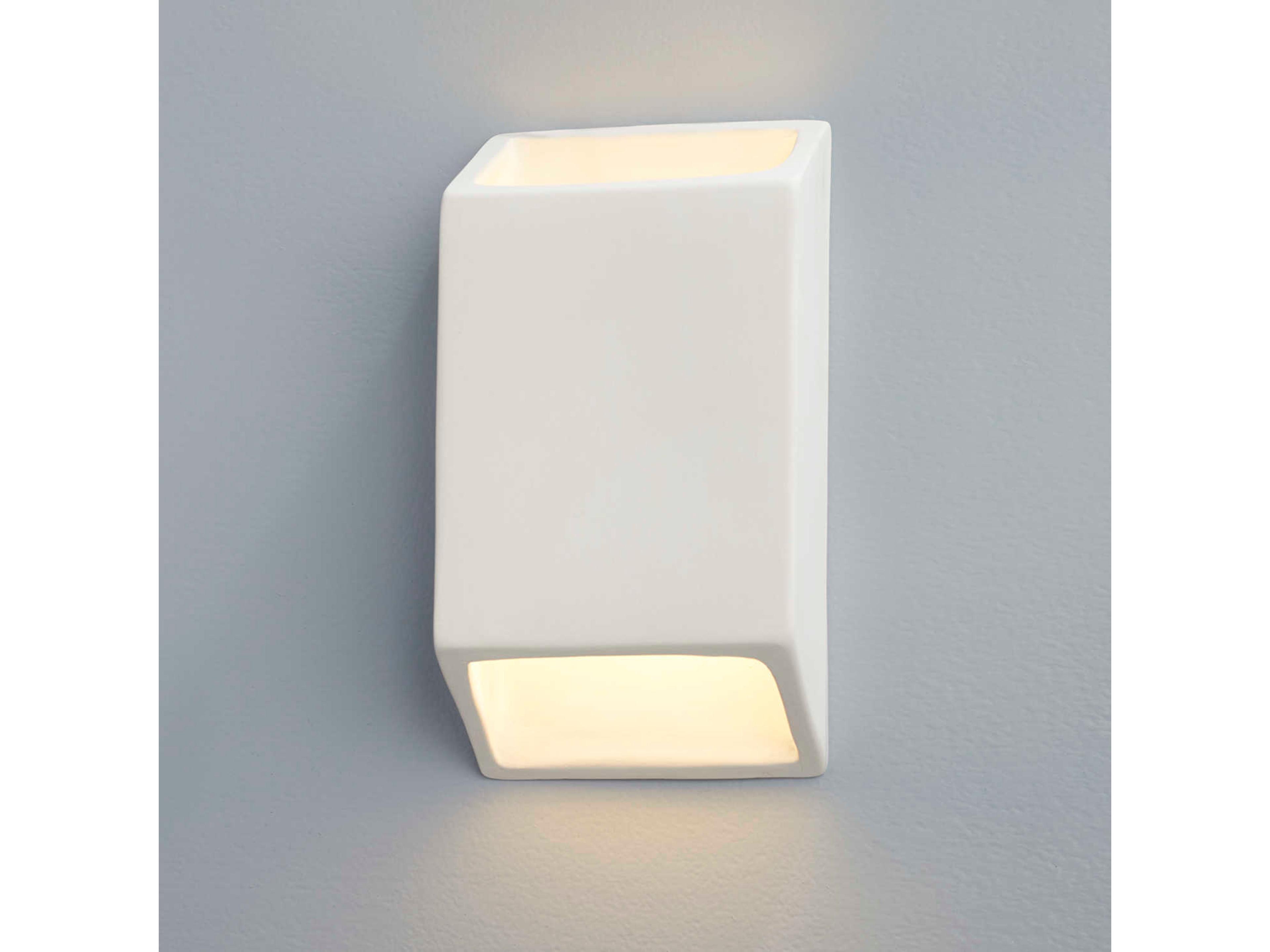 Justice Design Group Ambiance White LED Wall Sconce