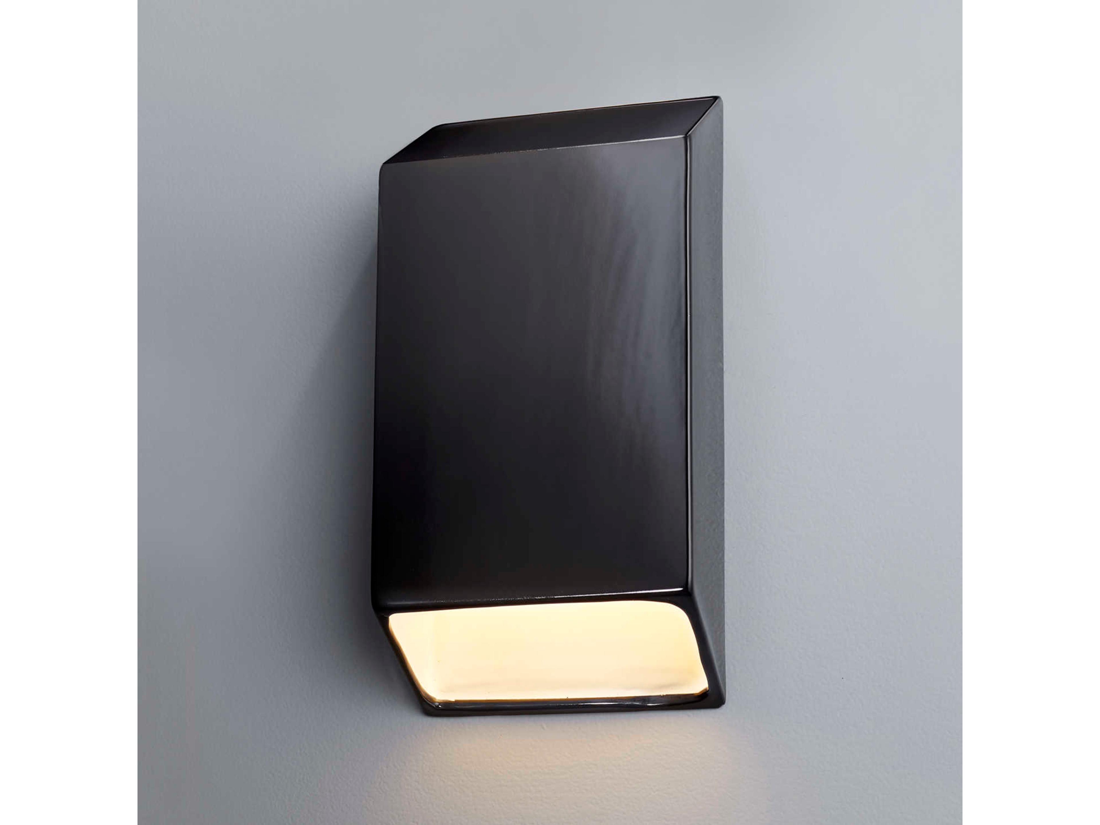 Justice Design Group Ambiance White LED Wall Sconce