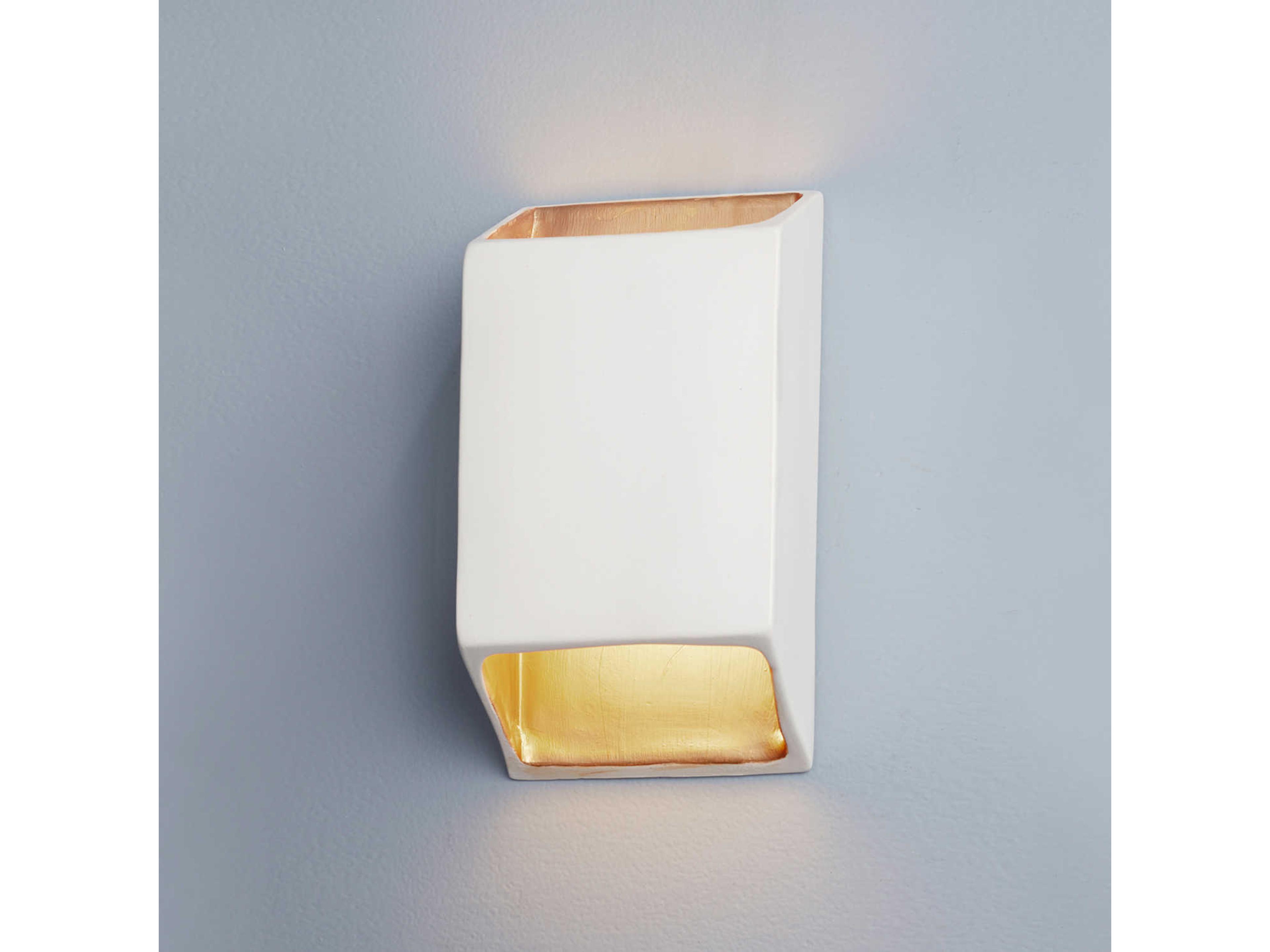 Justice Design Group Ambiance White LED Wall Sconce