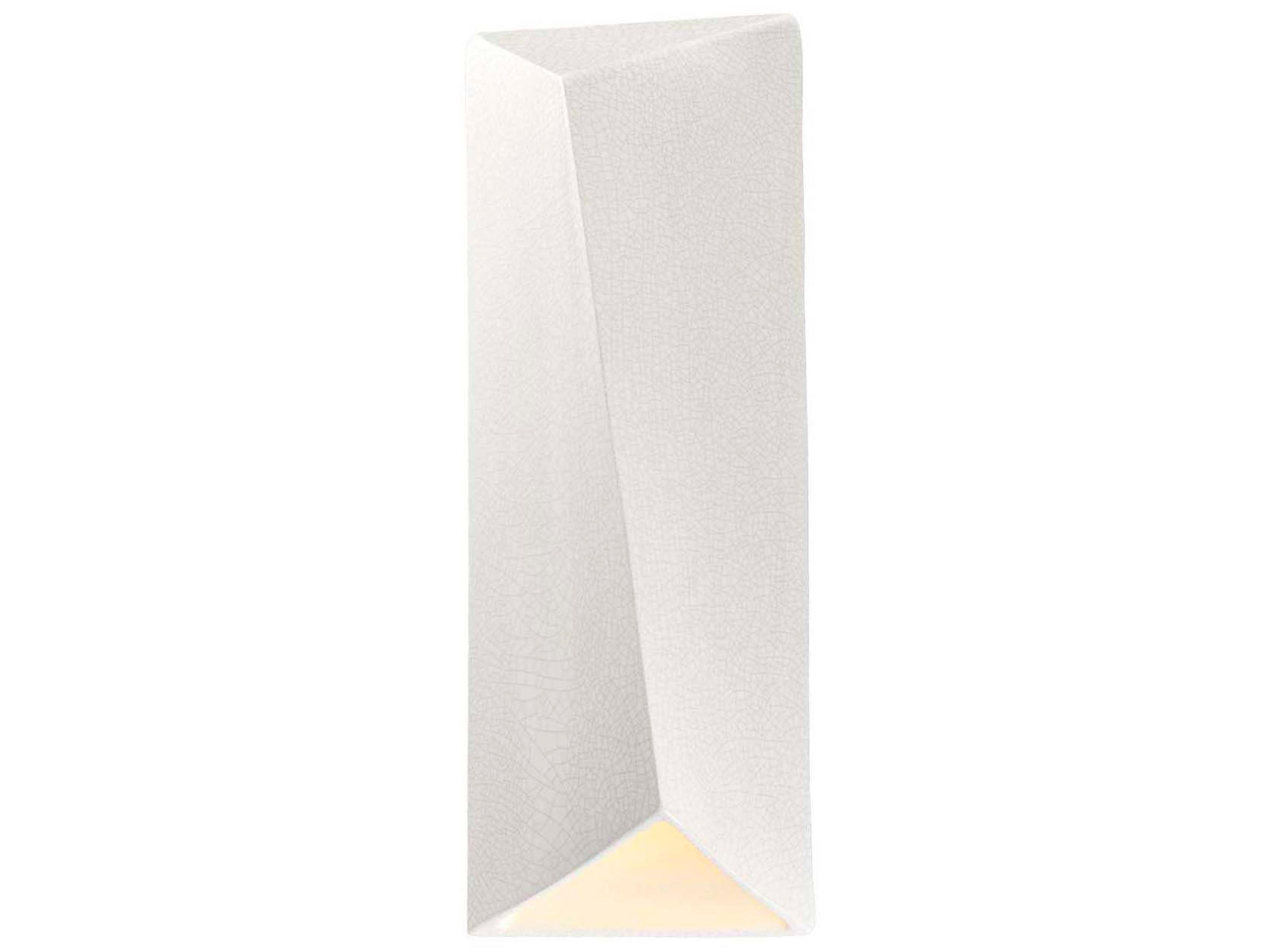 Justice Design Group Ambiance White LED Wall Sconce
