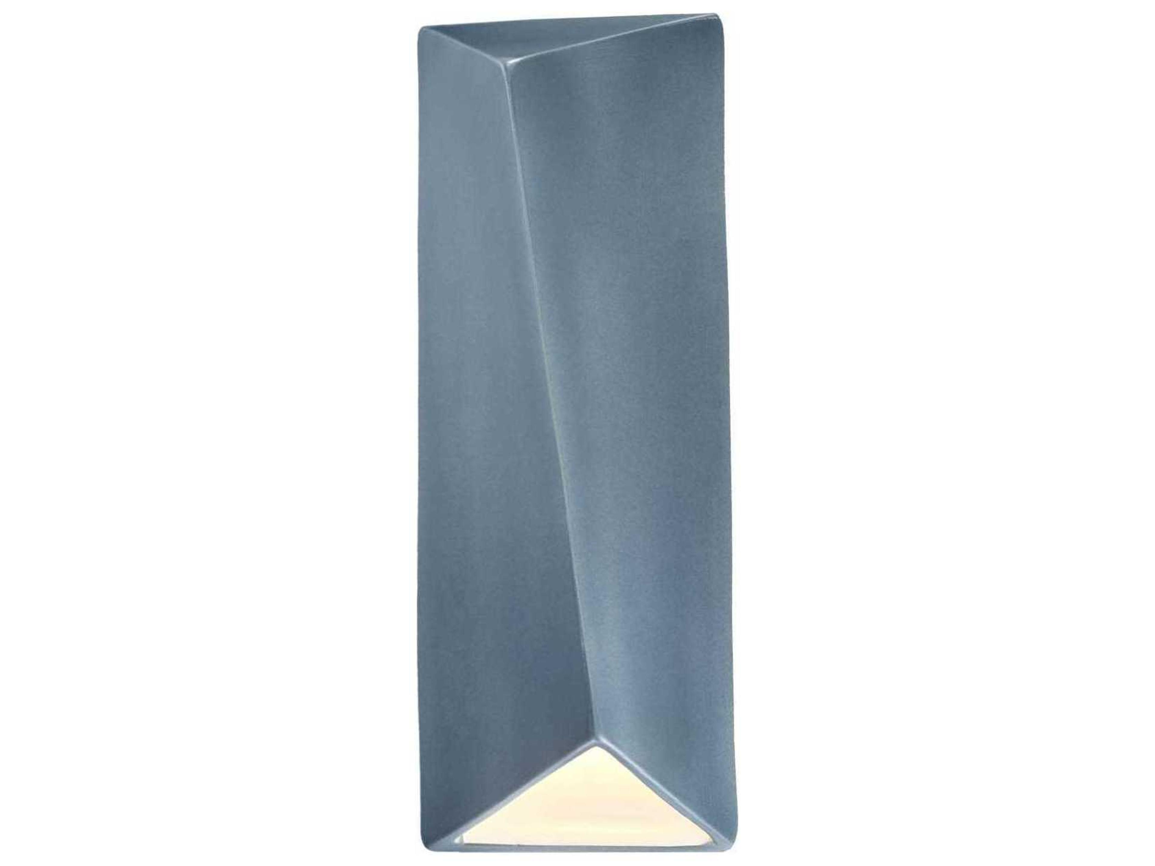 Justice Design Group Ambiance White LED Wall Sconce