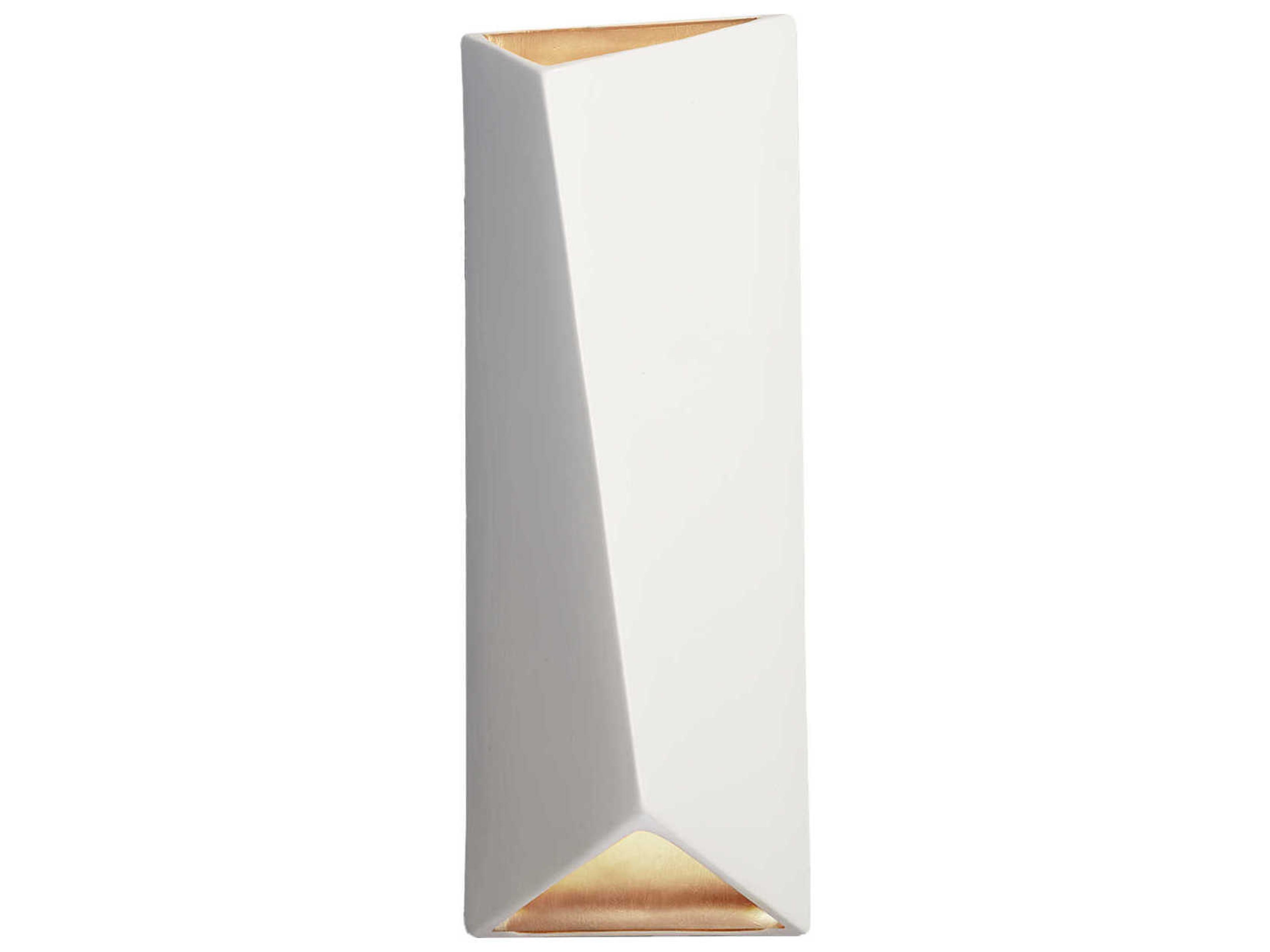 Justice Design Group Ambiance White LED Wall Sconce