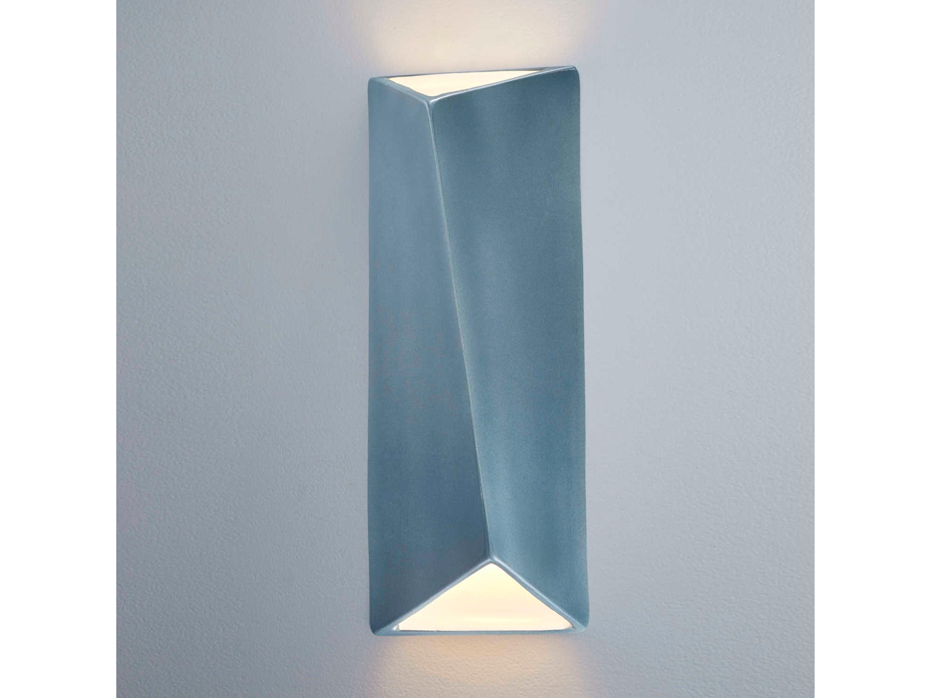 Justice Design Group Ambiance White LED Wall Sconce
