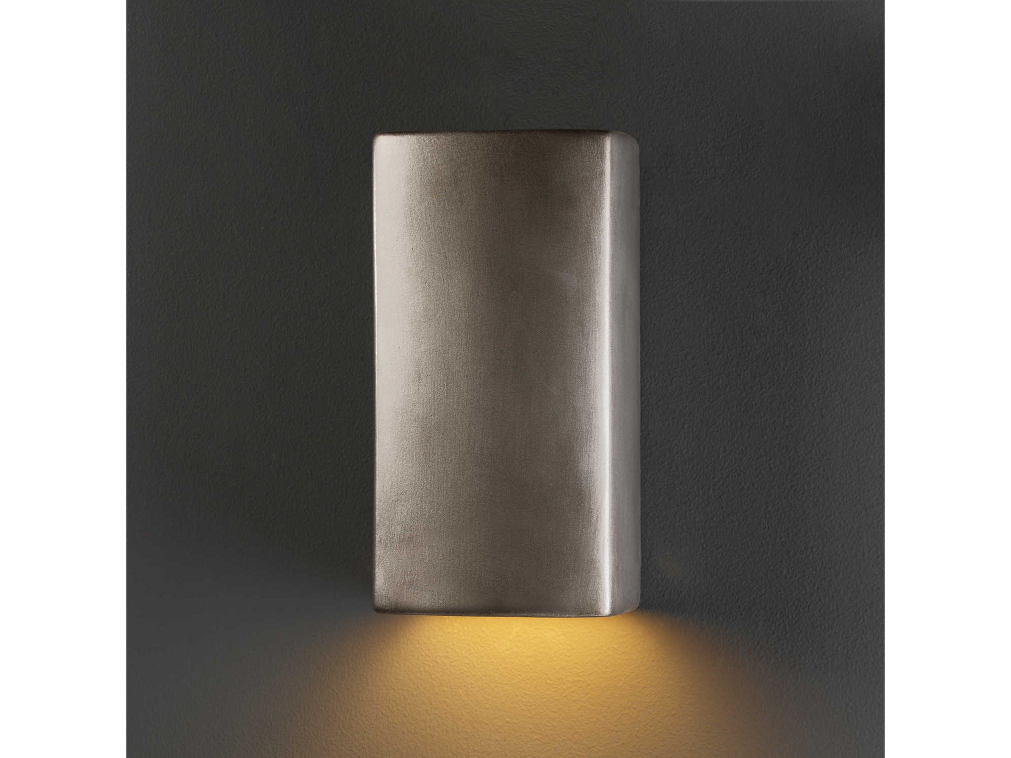 Justice Design Group Ambiance 1-Light White Wall Sconce