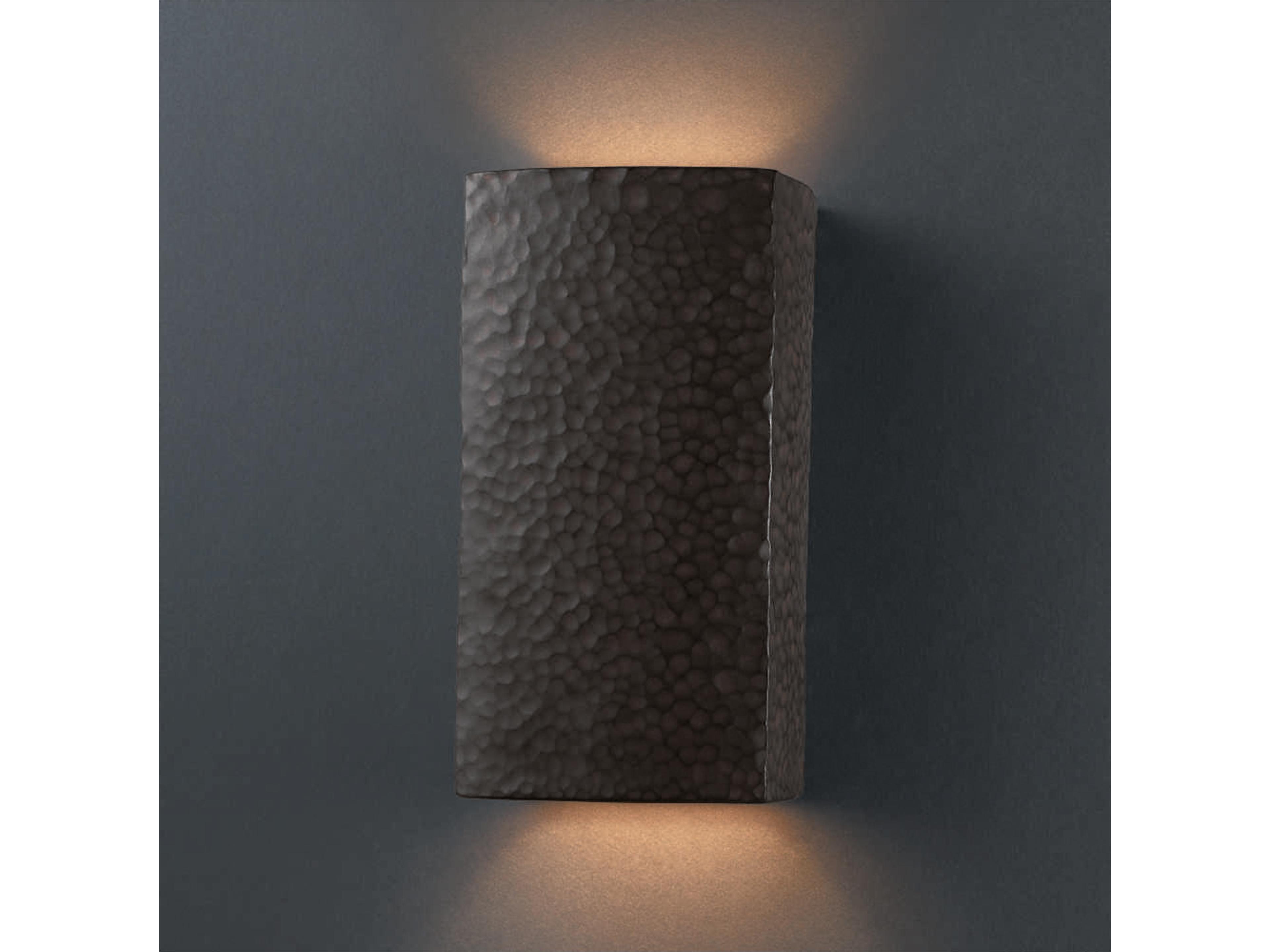 Justice Design Group Ambiance 1-Light Silver Wall Sconce